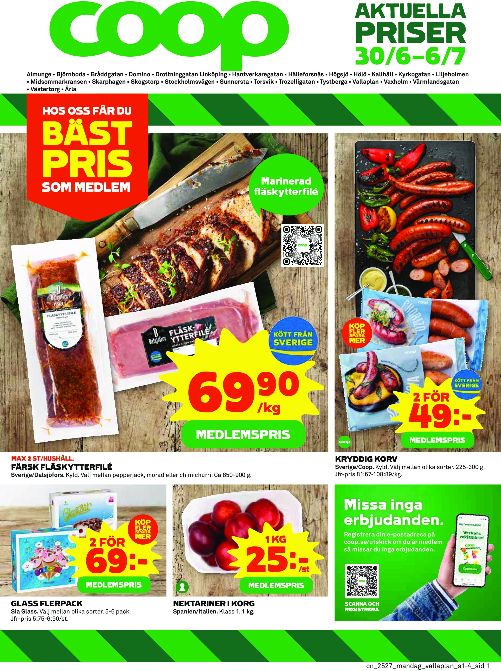 coop - Coop - Coop Stockholmsvägen-reklambladet giltigt från 30/06 - 06/07