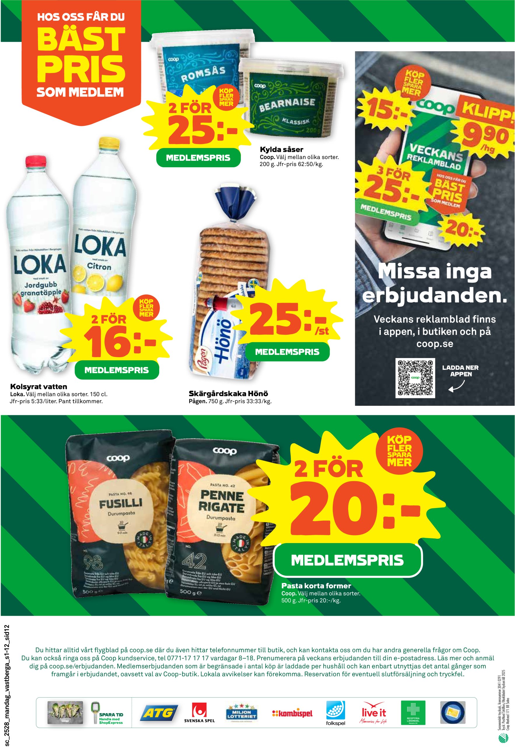 coop - Stora Coop-reklambladet giltigt från 07/07 - 13/07 - page: 12