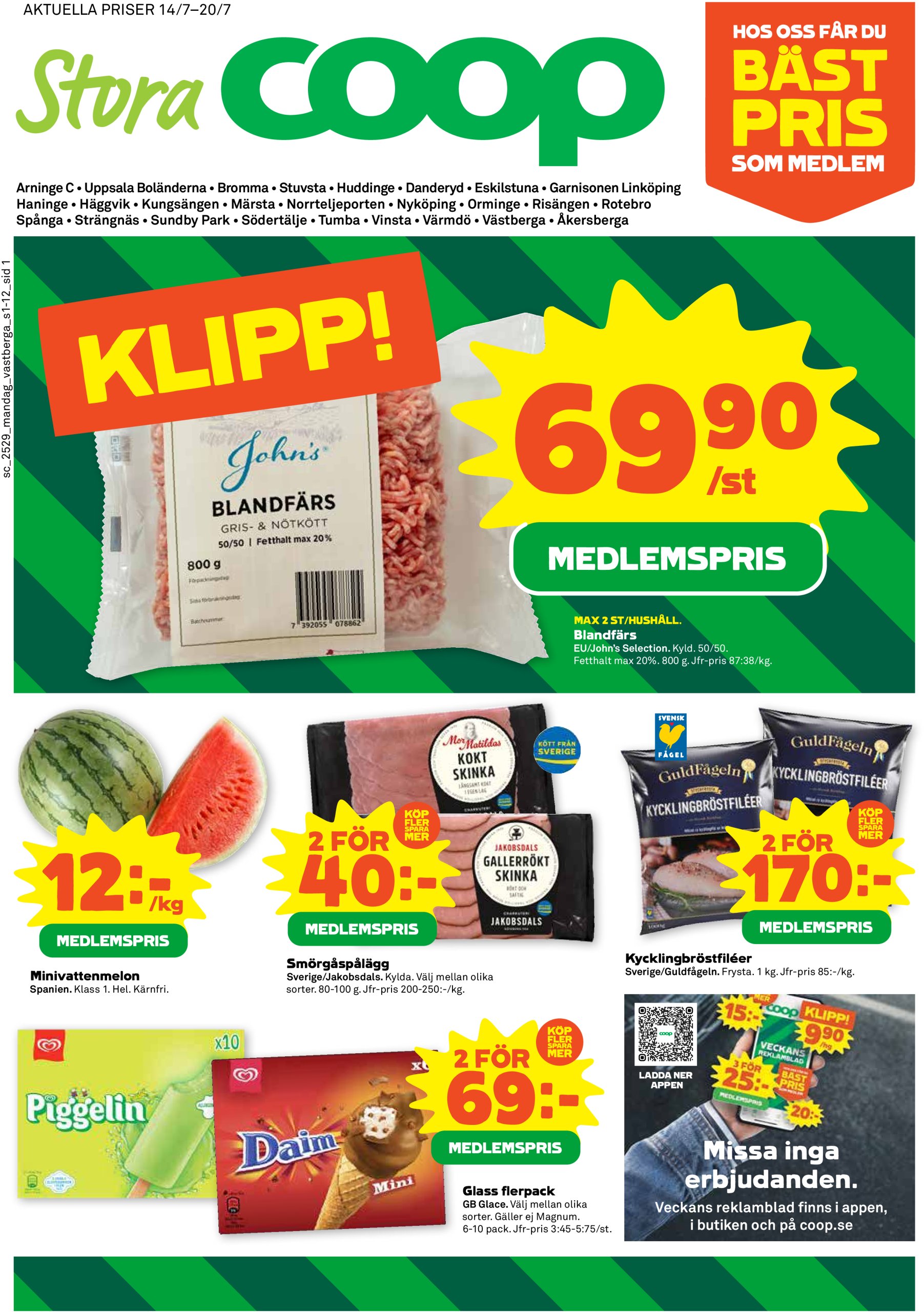 coop - Stora Coop-reklambladet giltigt från 14/07 - 20/07