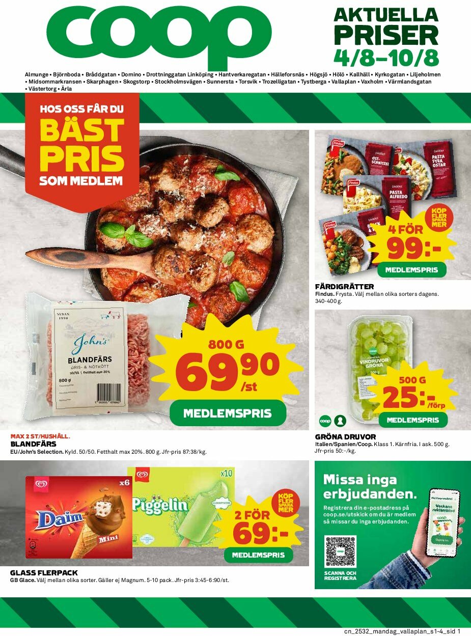 coop - Coop-reklambladet giltigt från 04/08 - 10/08