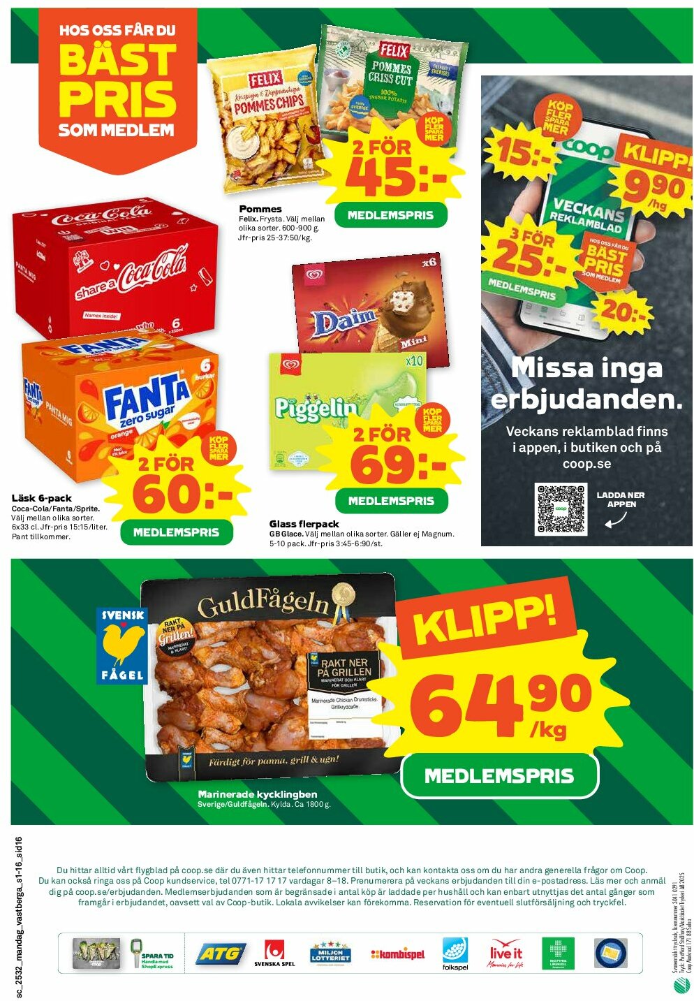 coop - Stora Coop-reklambladet giltigt från 04/08 - 10/08 - page: 16