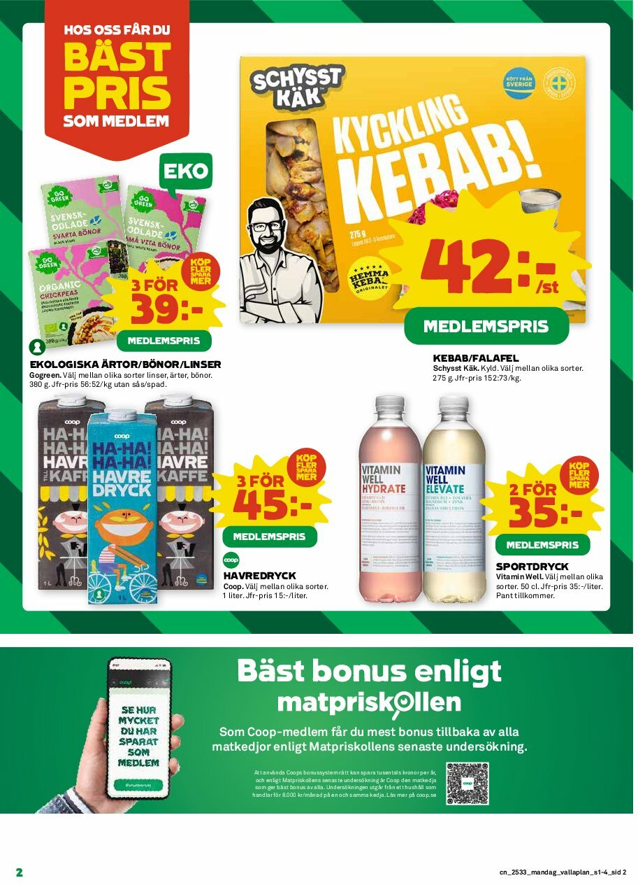 coop - Coop-reklambladet giltigt från 11/08 - 17/08 - page: 2