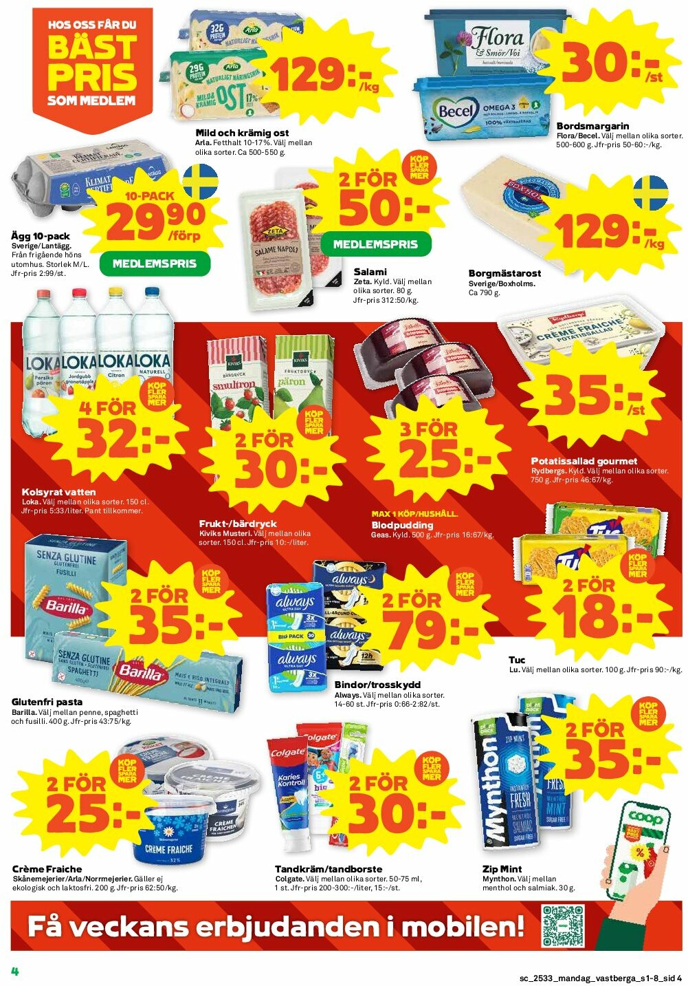 coop - Stora Coop-reklambladet giltigt från 11/08 - 17/08 - page: 4