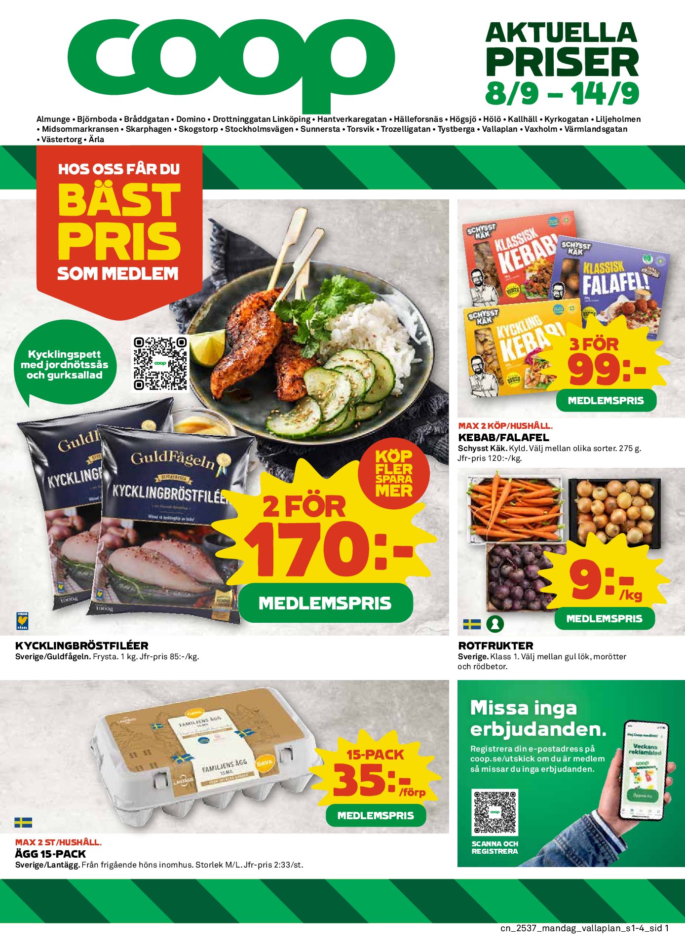 coop - Coop-reklambladet giltigt från 08/09 - 14/09