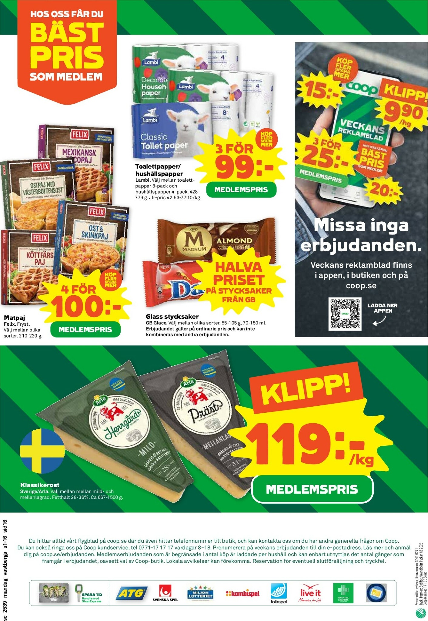 coop - Stora Coop-reklambladet giltigt från 22/09 - 28/09 - page: 16