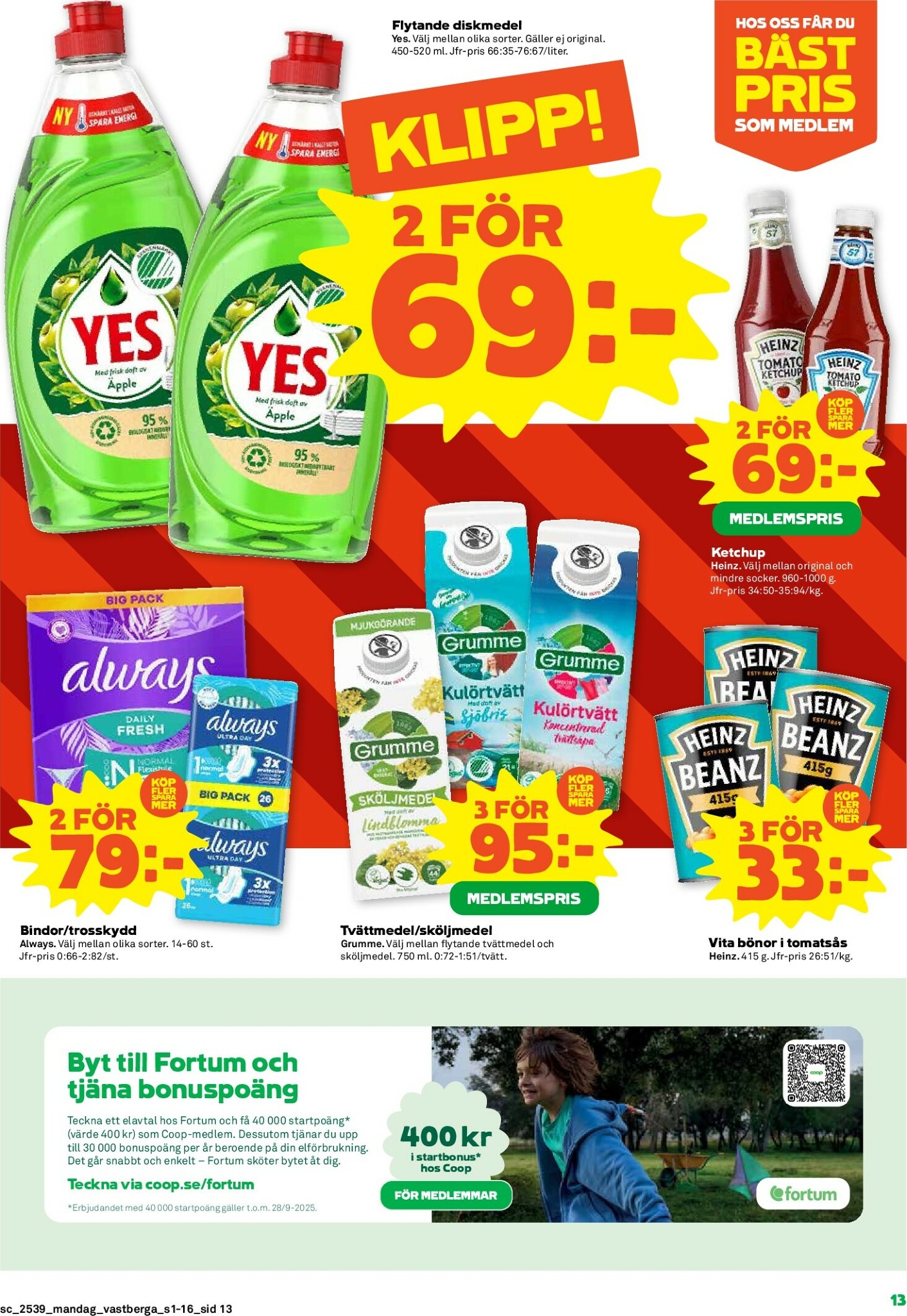 coop - Stora Coop-reklambladet giltigt från 22/09 - 28/09 - page: 13