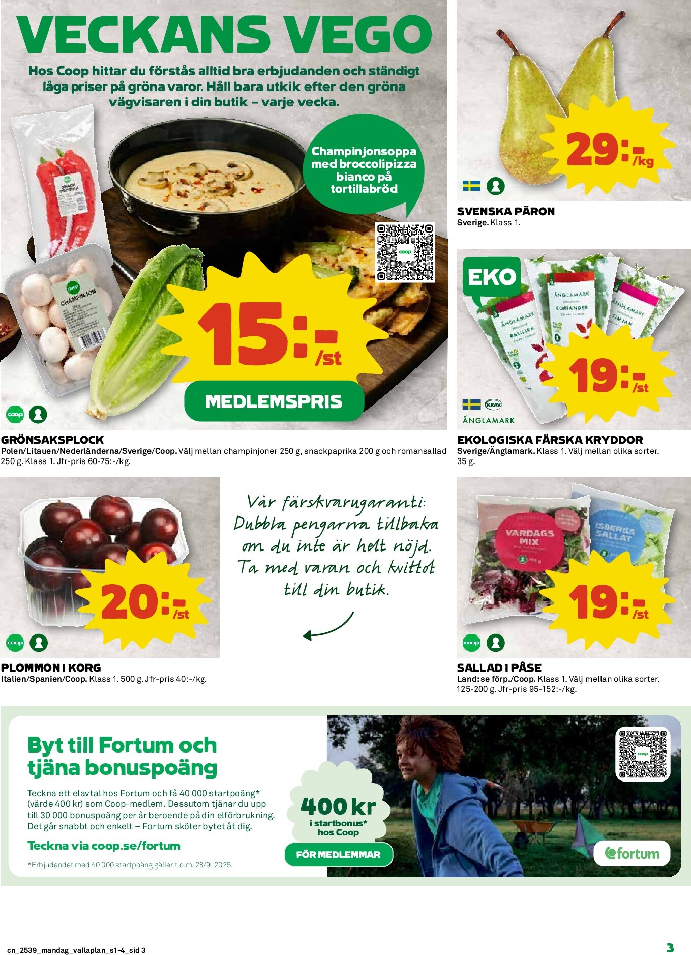 coop - Coop-reklambladet giltigt från 22/09 - 28/09 - page: 3