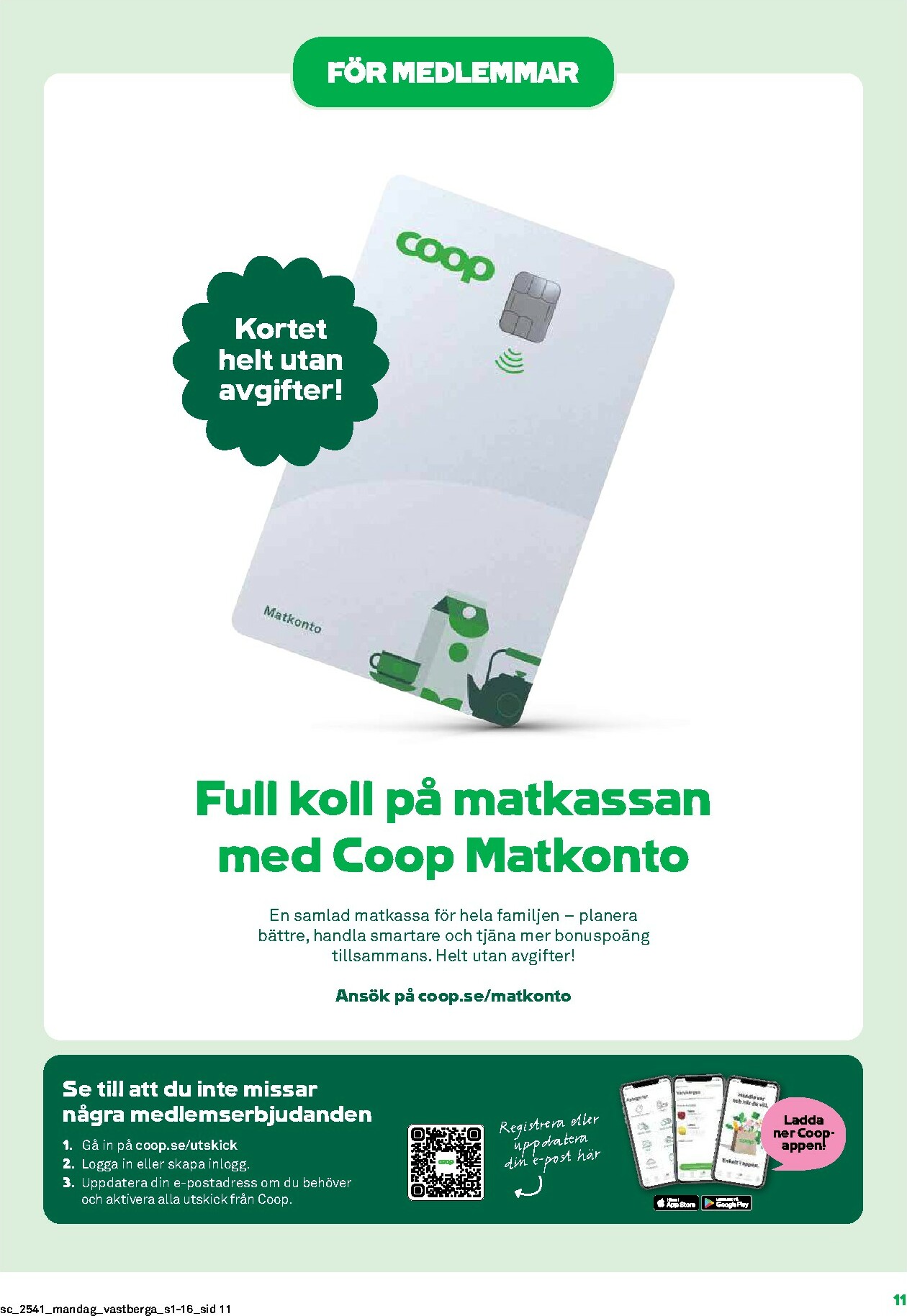 coop - Stora Coop-reklambladet giltigt från 06/10 - 12/10 - page: 11
