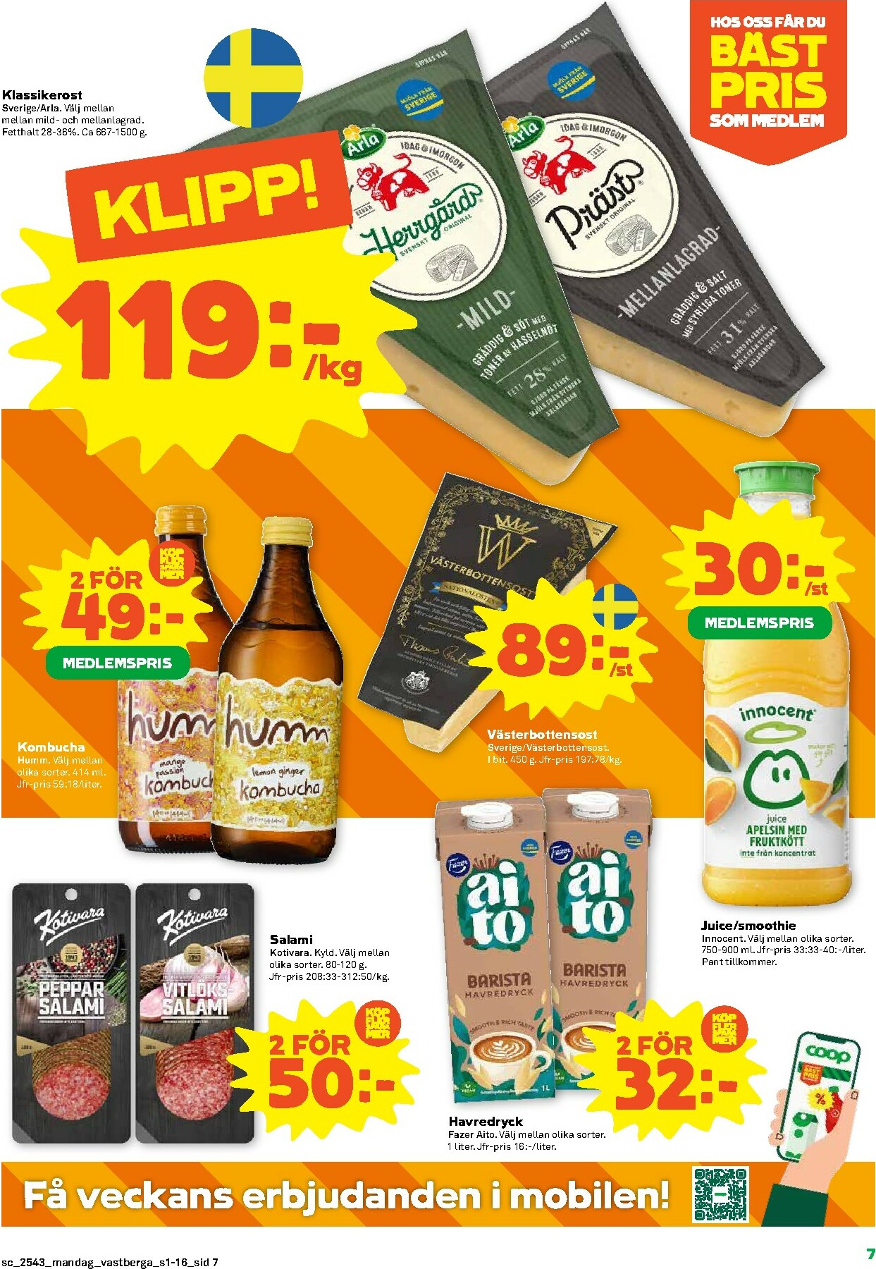 coop - Stora Coop-reklambladet giltigt från 20/10 - 26/10 - page: 7