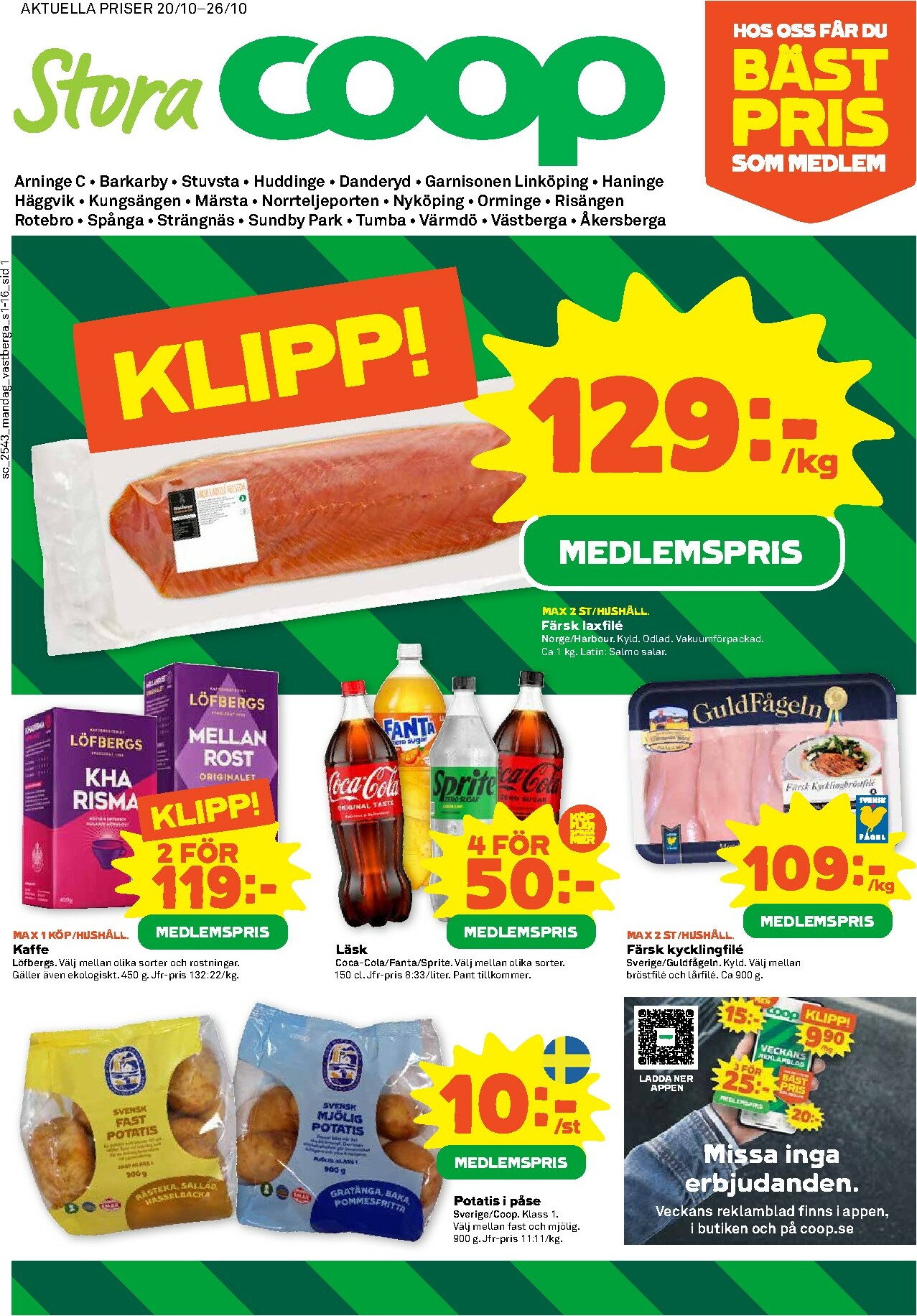 coop - Stora Coop-reklambladet giltigt från 20/10 - 26/10