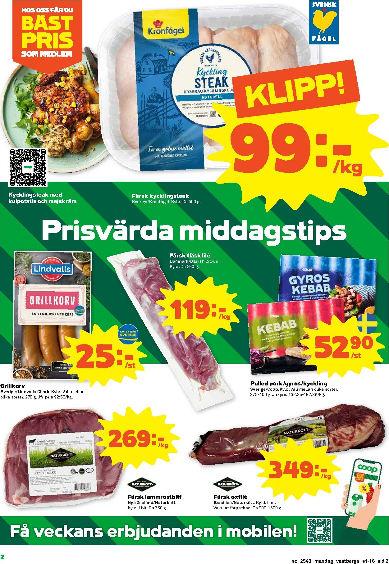 coop - Stora Coop-reklambladet giltigt från 20/10 - 26/10 - page: 2