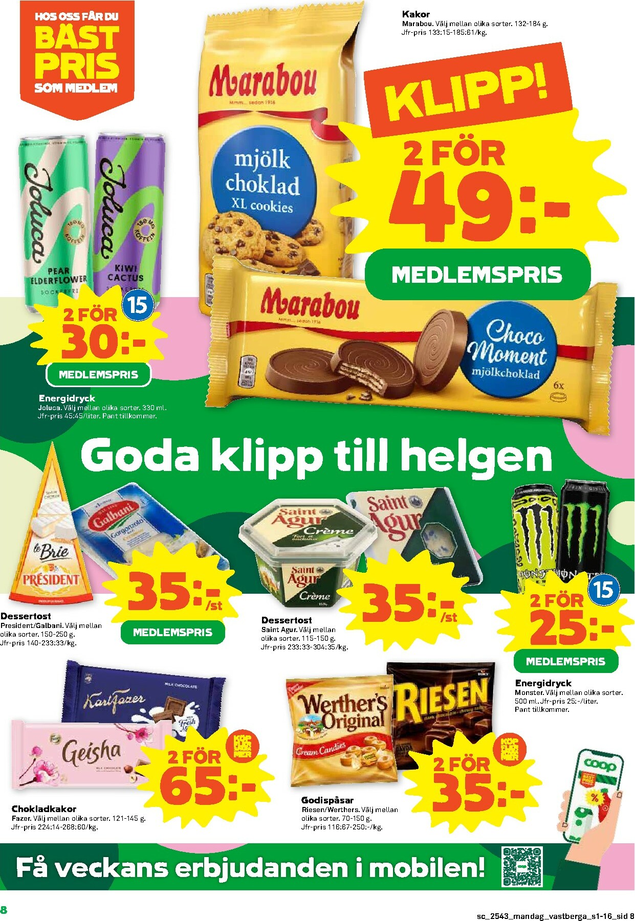 coop - Stora Coop-reklambladet giltigt från 20/10 - 26/10 - page: 8