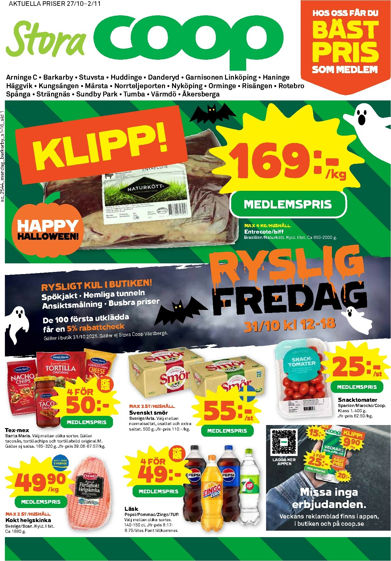 coop - Stora Coop-reklambladet giltigt från 27/10 - 02/11