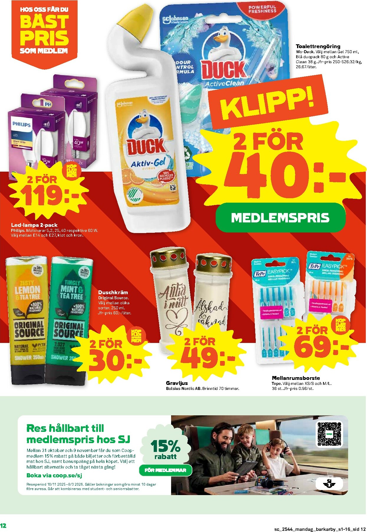 coop - Stora Coop-reklambladet giltigt från 27/10 - 02/11 - page: 12