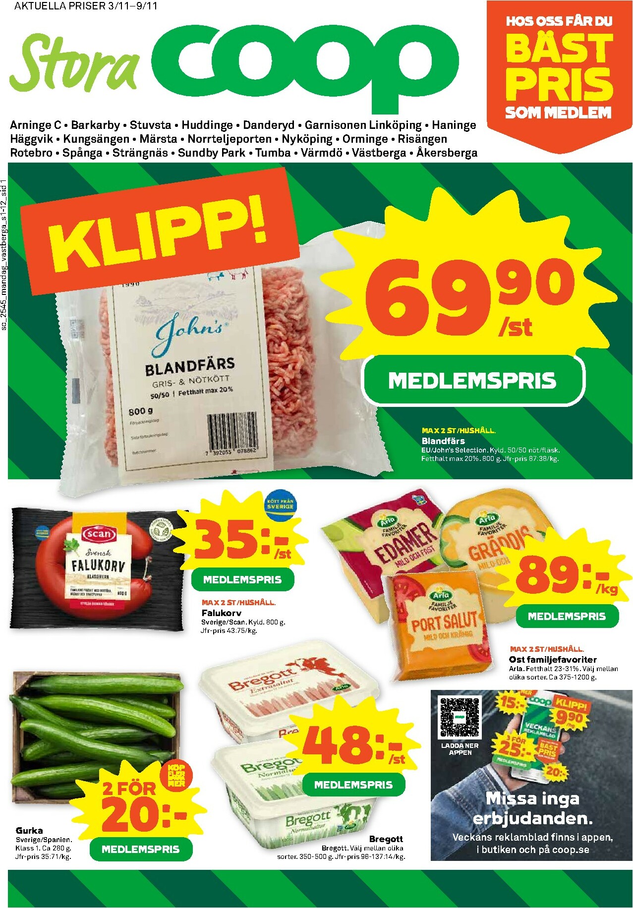 coop - Stora Coop-reklambladet giltigt från 03/11 - 09/11