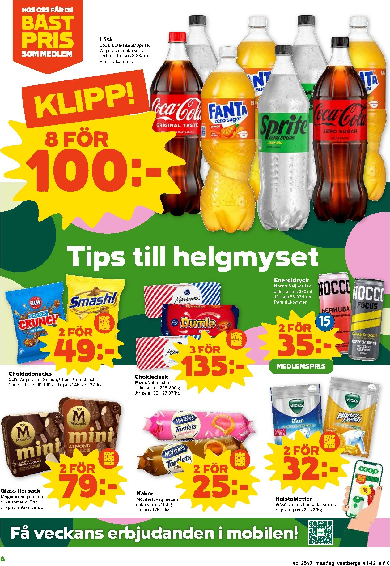 coop - Stora Coop-reklambladet giltigt från 17/11 - 23/11 - page: 8