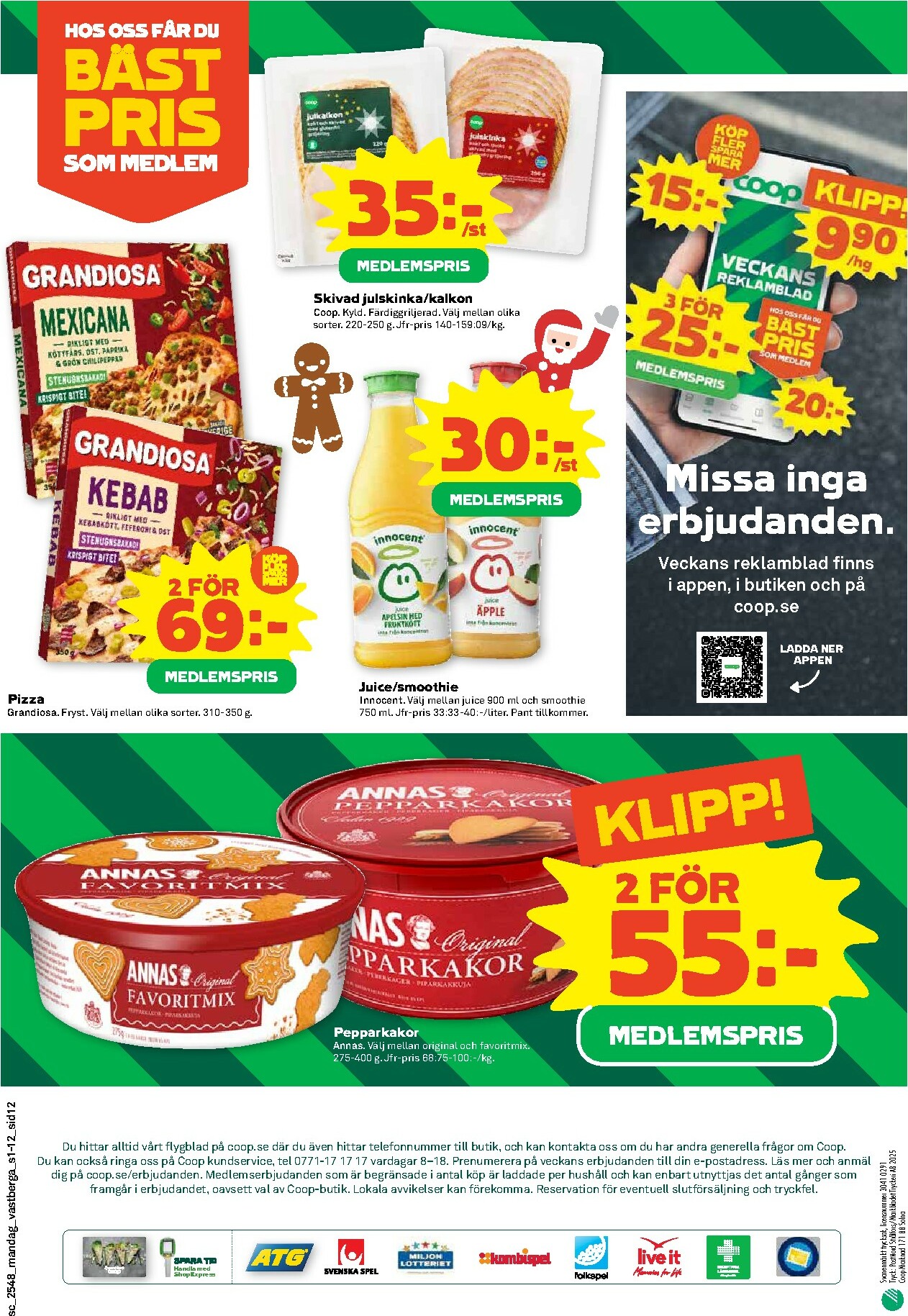coop - Stora Coop-reklambladet giltigt från 24/11 - 30/11 - page: 12