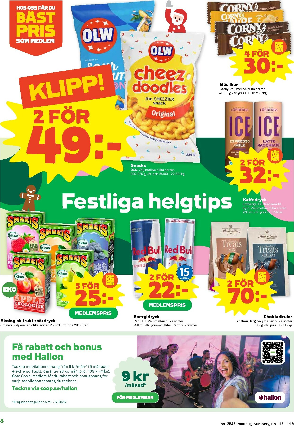 coop - Stora Coop-reklambladet giltigt från 24/11 - 30/11 - page: 8