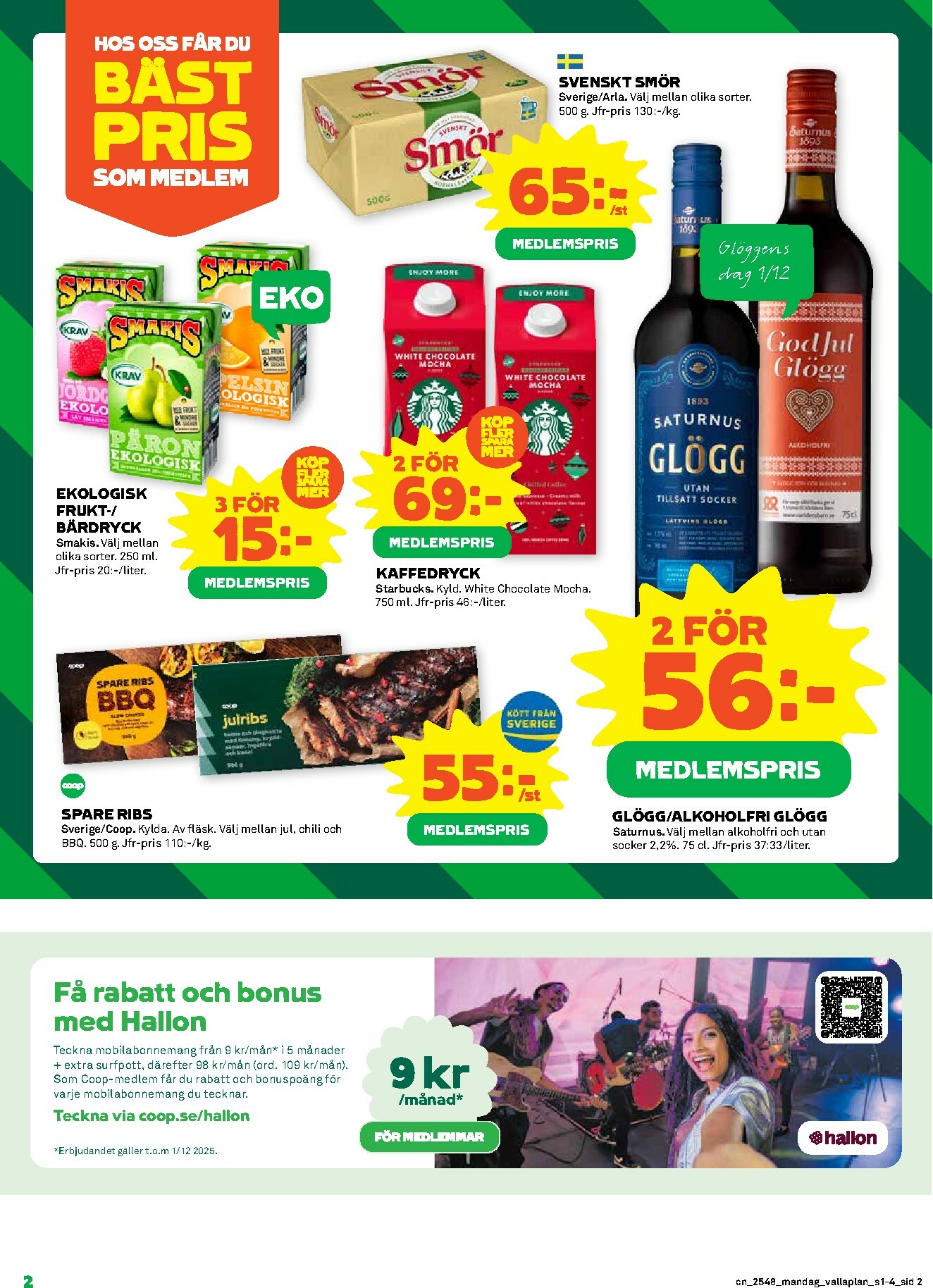 coop - Coop-reklambladet giltigt från 24/11 - 30/11 - page: 2
