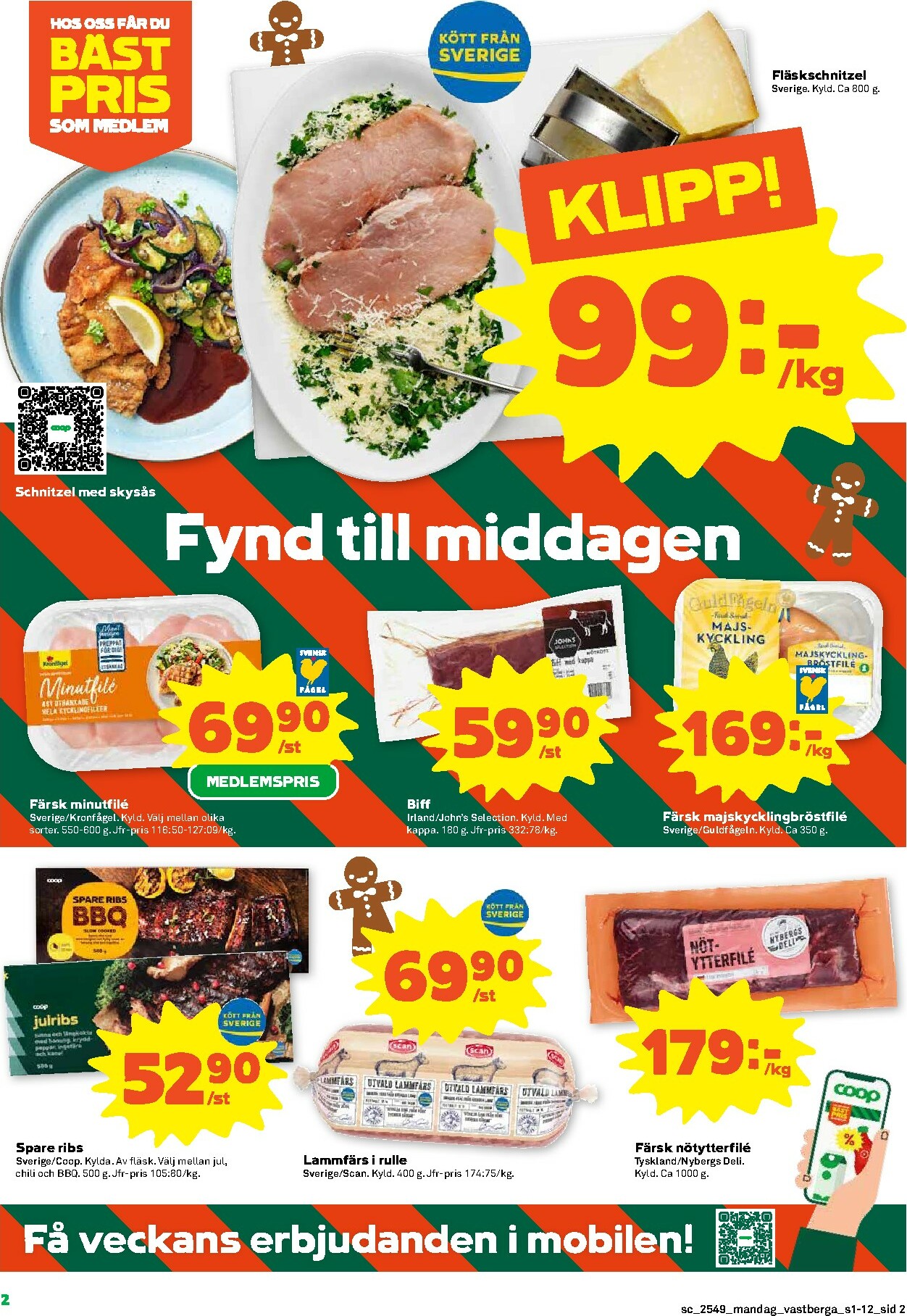 coop - Stora Coop-reklambladet giltigt från 01/12 - 07/12 - page: 2