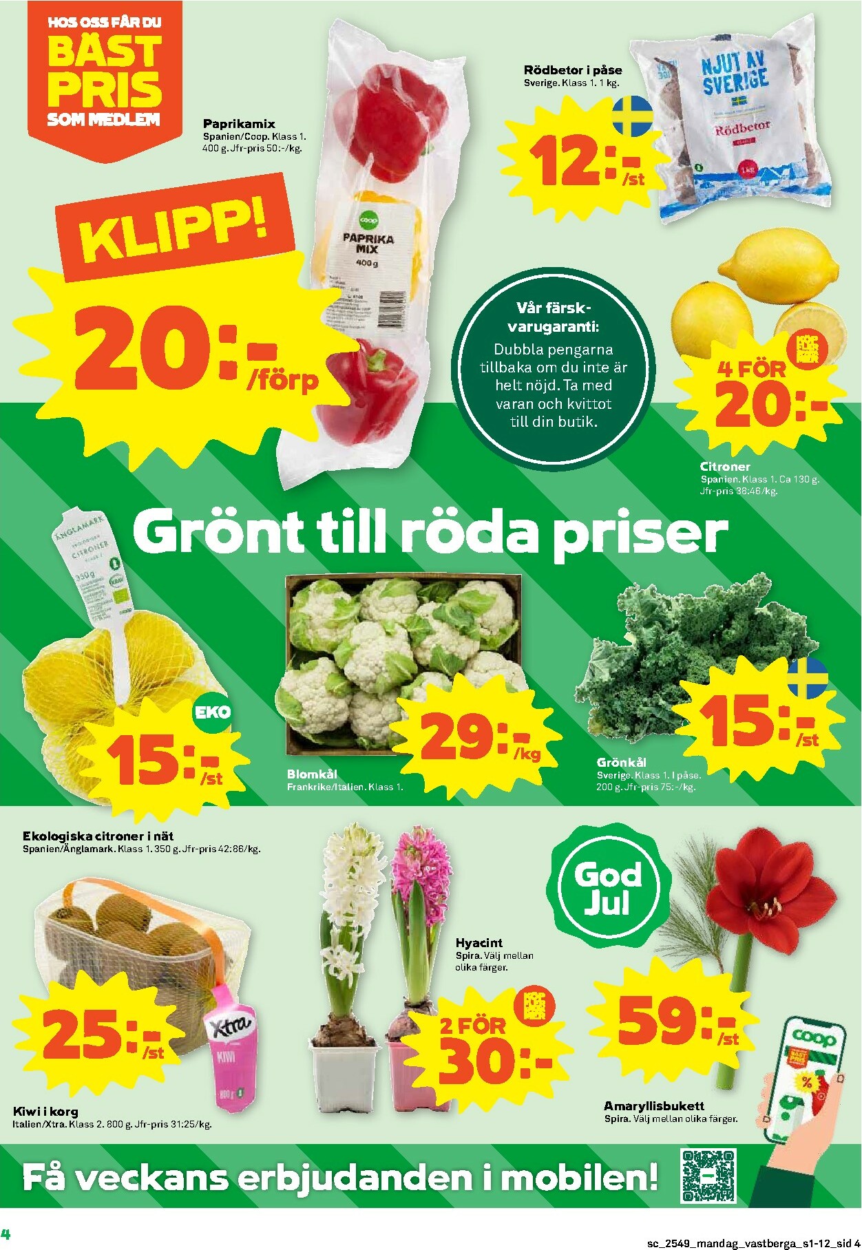 coop - Stora Coop-reklambladet giltigt från 01/12 - 07/12 - page: 4