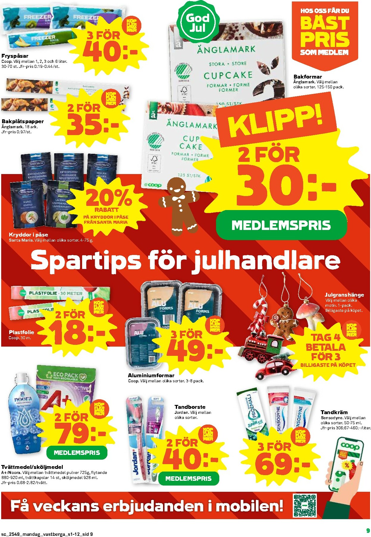 coop - Stora Coop-reklambladet giltigt från 01/12 - 07/12 - page: 9