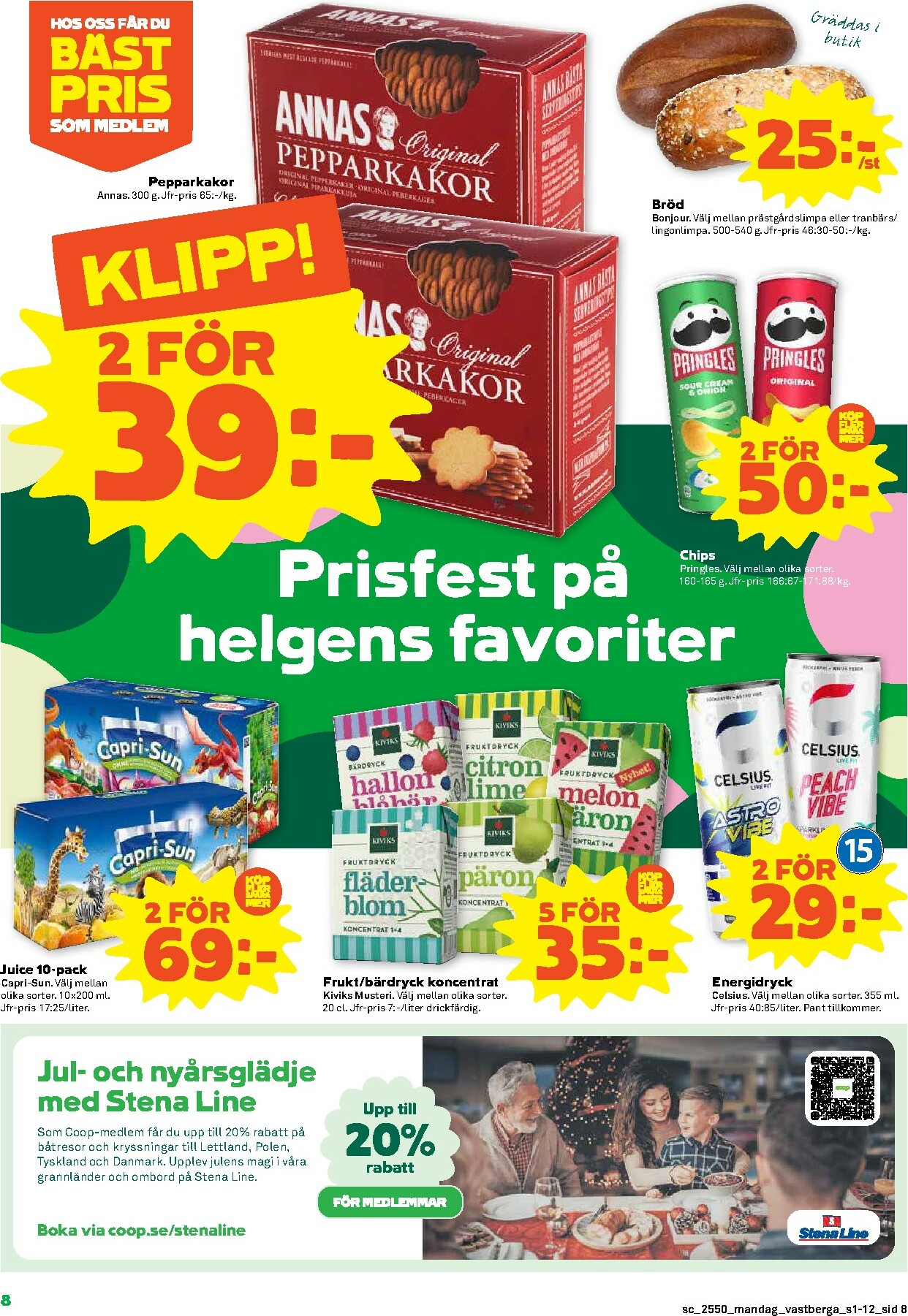 coop - Stora Coop-reklambladet giltigt från 08/12 - 14/12 - page: 8