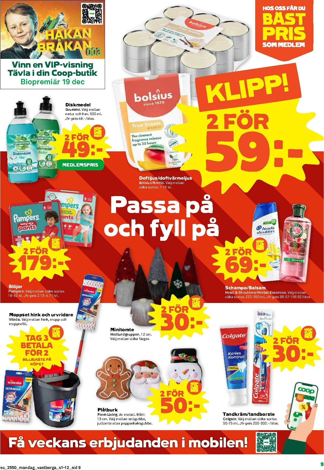 coop - Stora Coop-reklambladet giltigt från 08/12 - 14/12 - page: 9