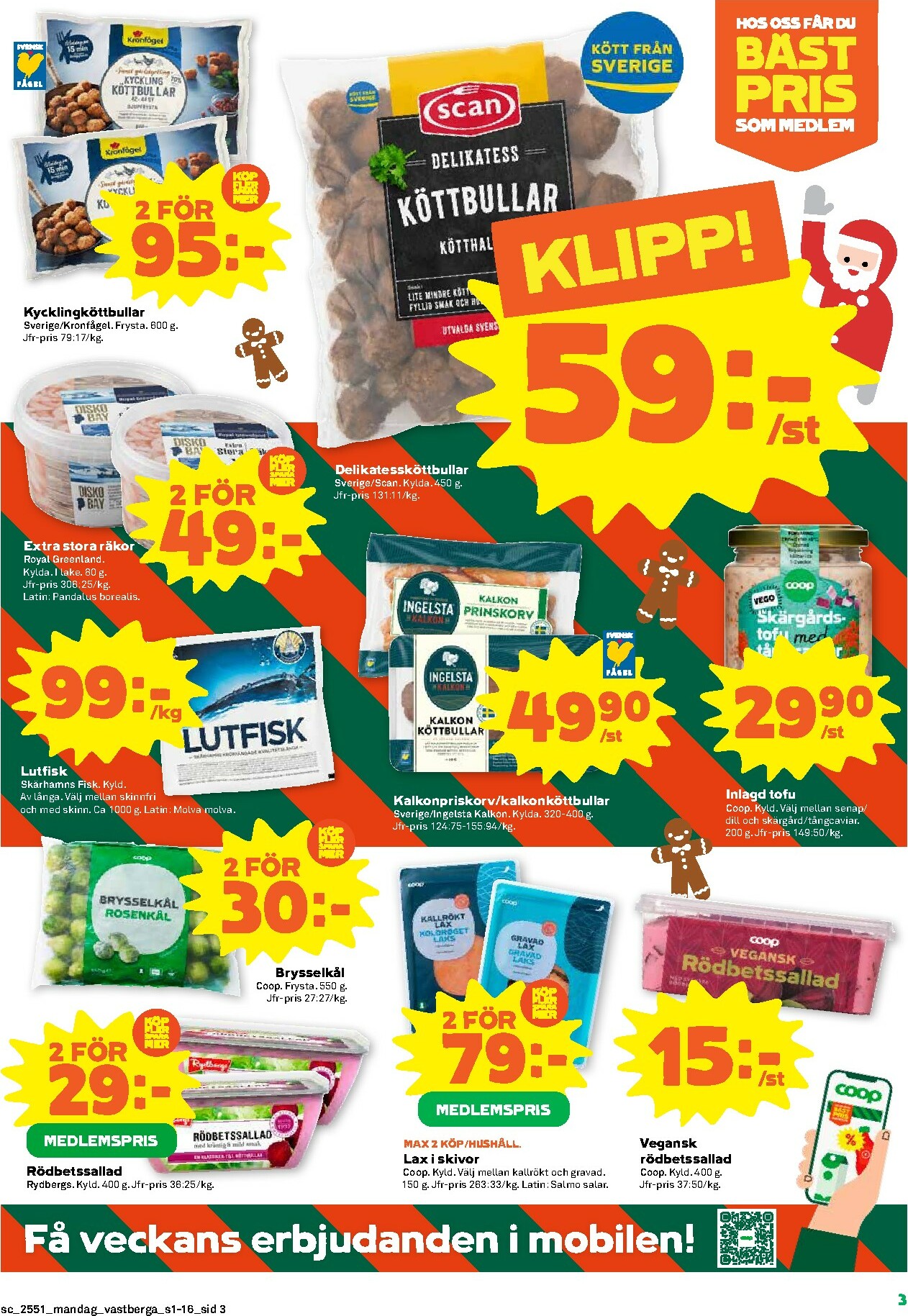 coop - Stora Coop-reklambladet giltigt från 15/12 - 24/12 - page: 3