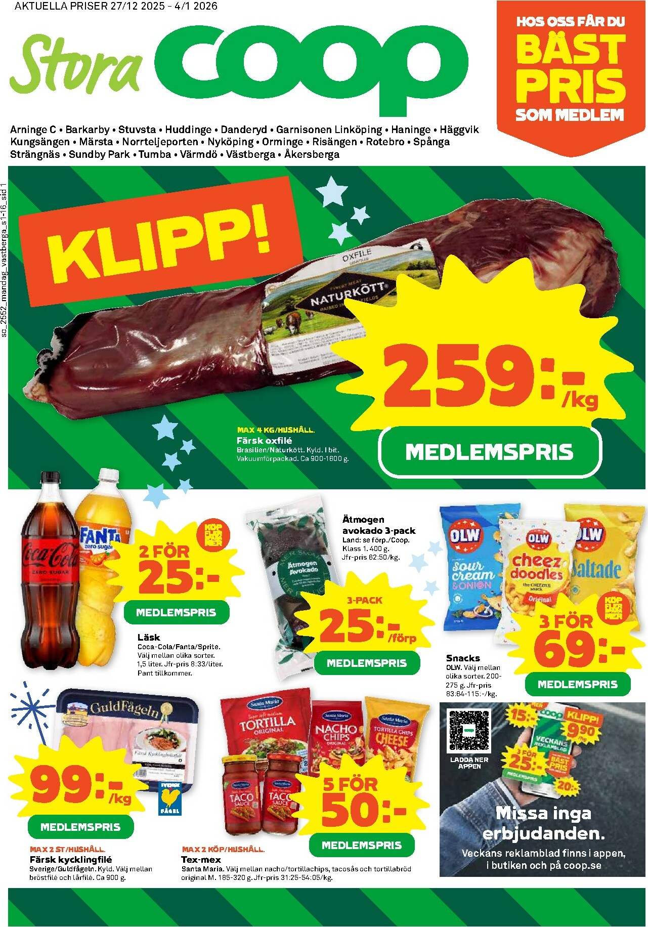 coop - Stora Coop-reklambladet giltigt från 27/12 - 04/01