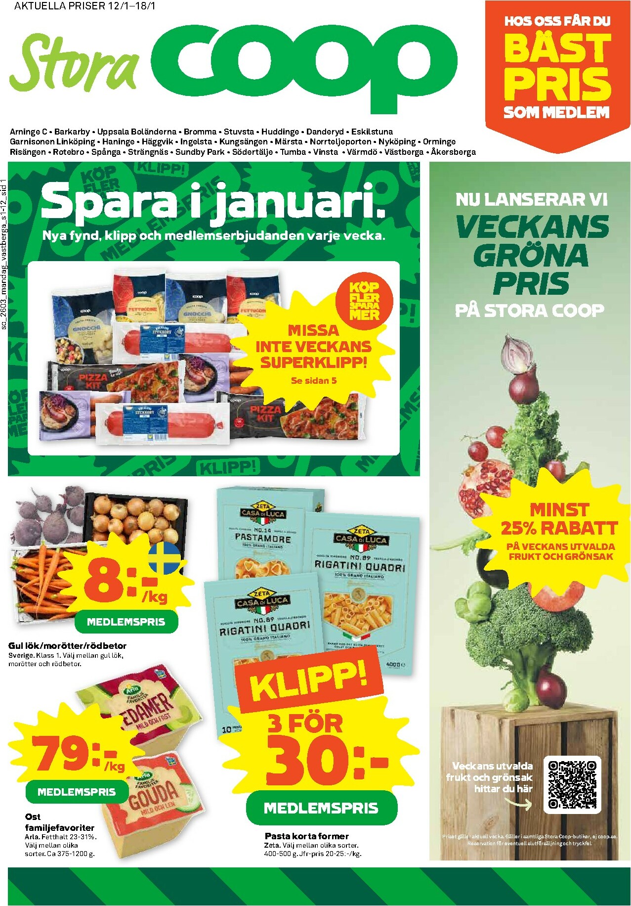 coop - Stora Coop-reklambladet giltigt från 12/01 - 18/01