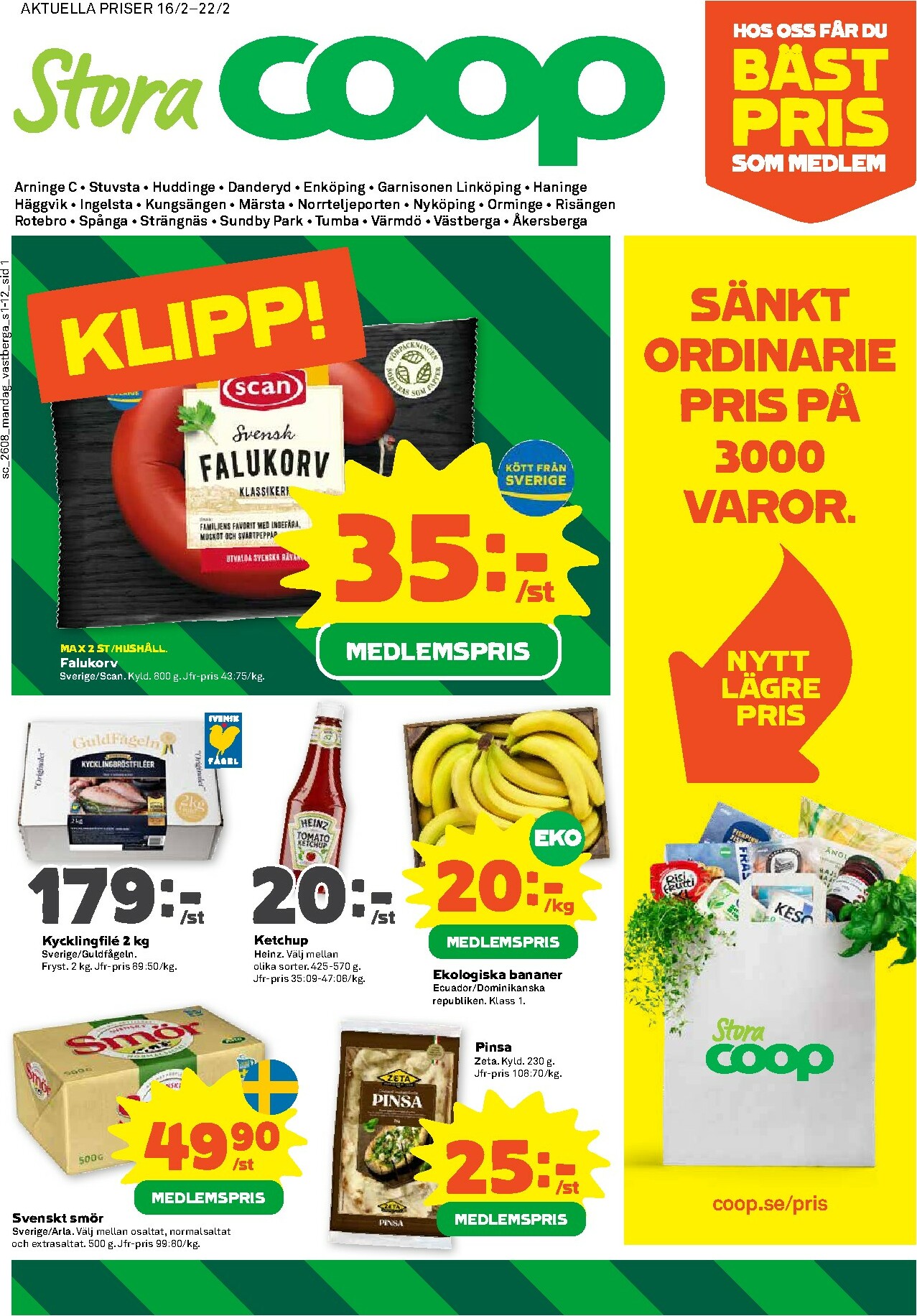coop - Stora Coop-reklambladet giltigt från 16/02/2026 - 22/02/2026