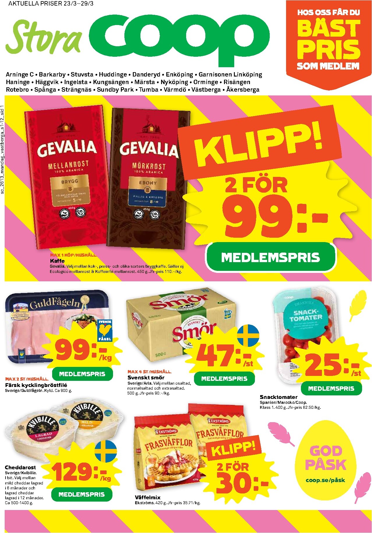 coop - Stora Coop-reklambladet giltigt från 23/03/2026 - 29/03/2026 - page: 1