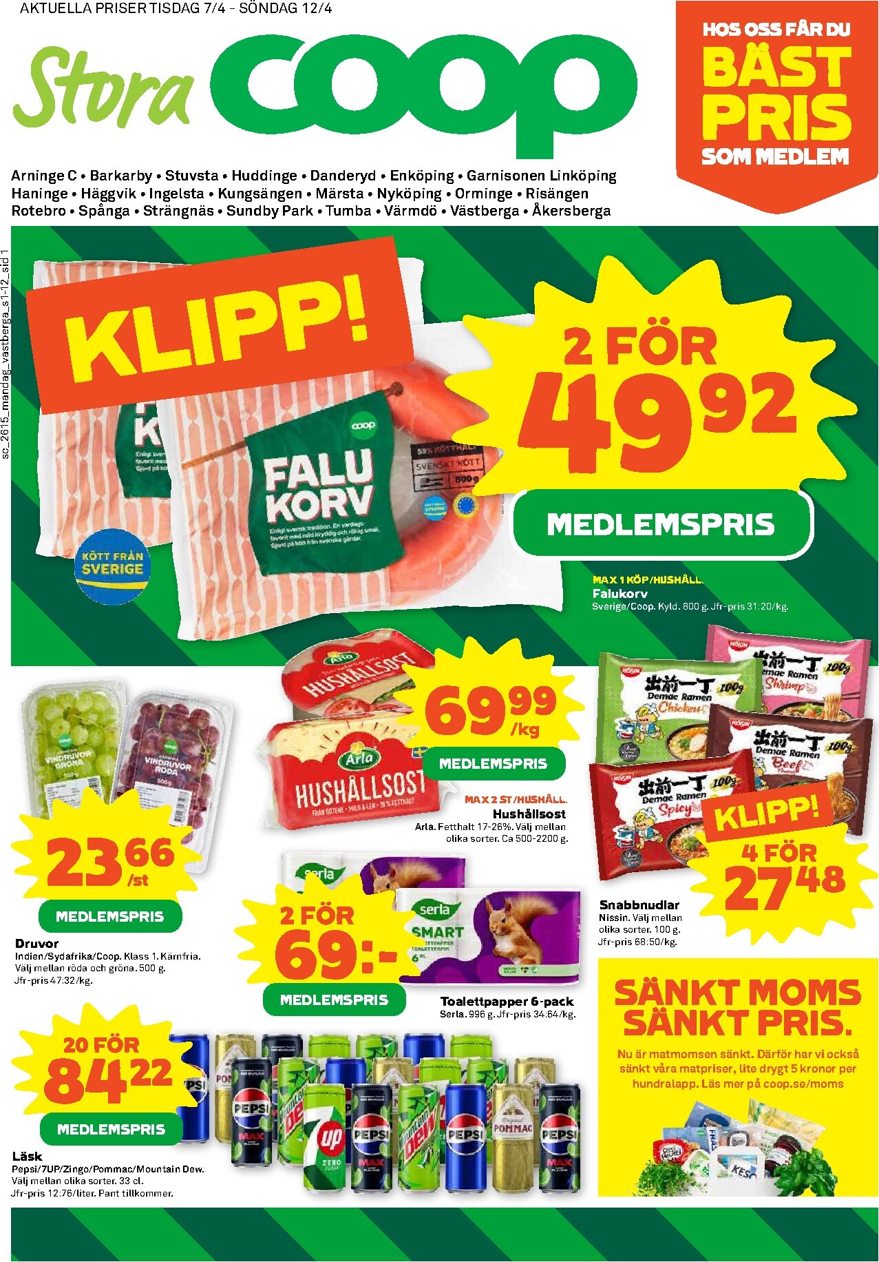 coop - Stora Coop-reklambladet giltigt från 07/04/2026 - 12/04/2026 - page: 1