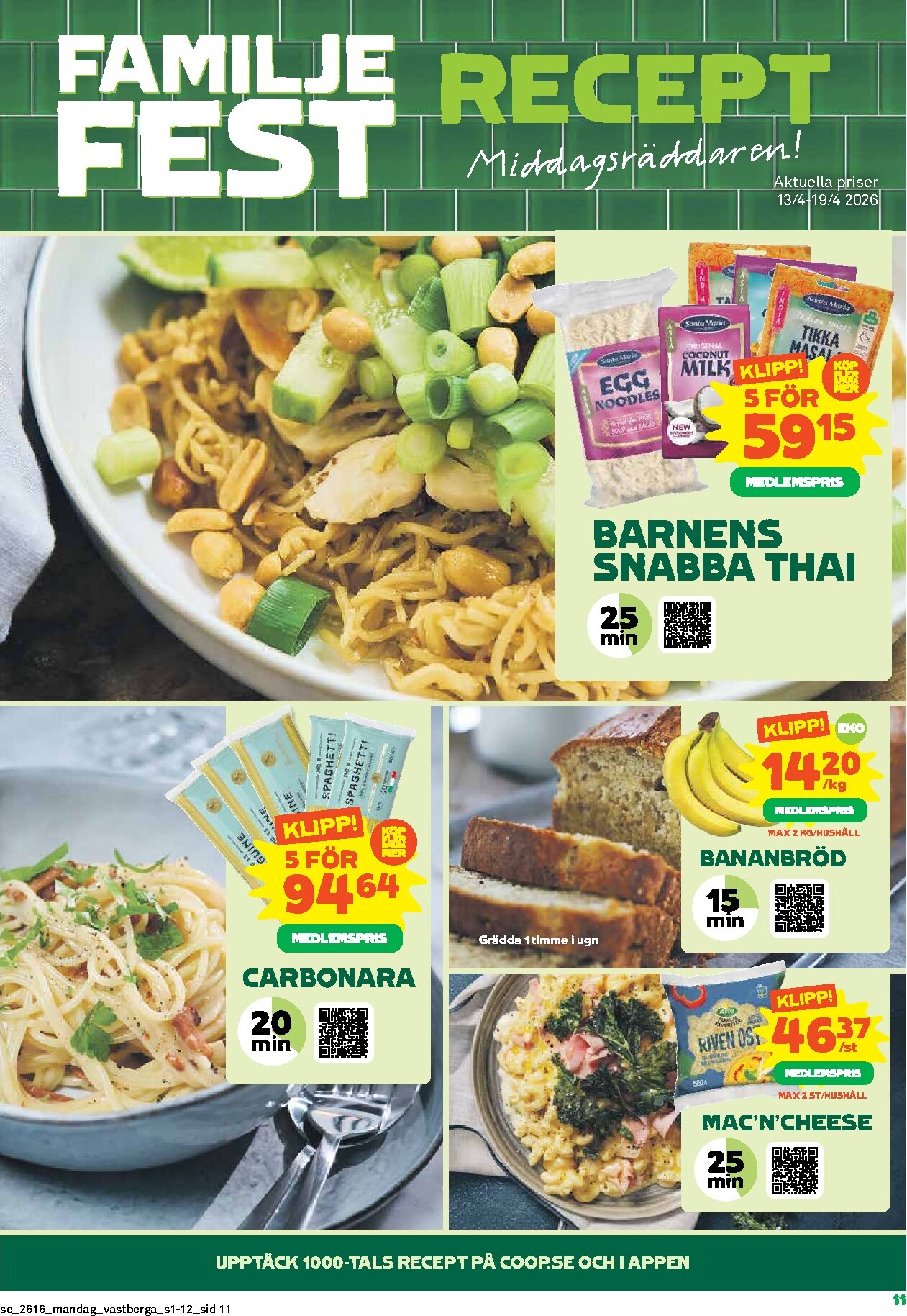 coop - Stora Coop reklamblad för nästa vecka från måndag 13/04/2026 till söndag 19/04/2026 - page: 11