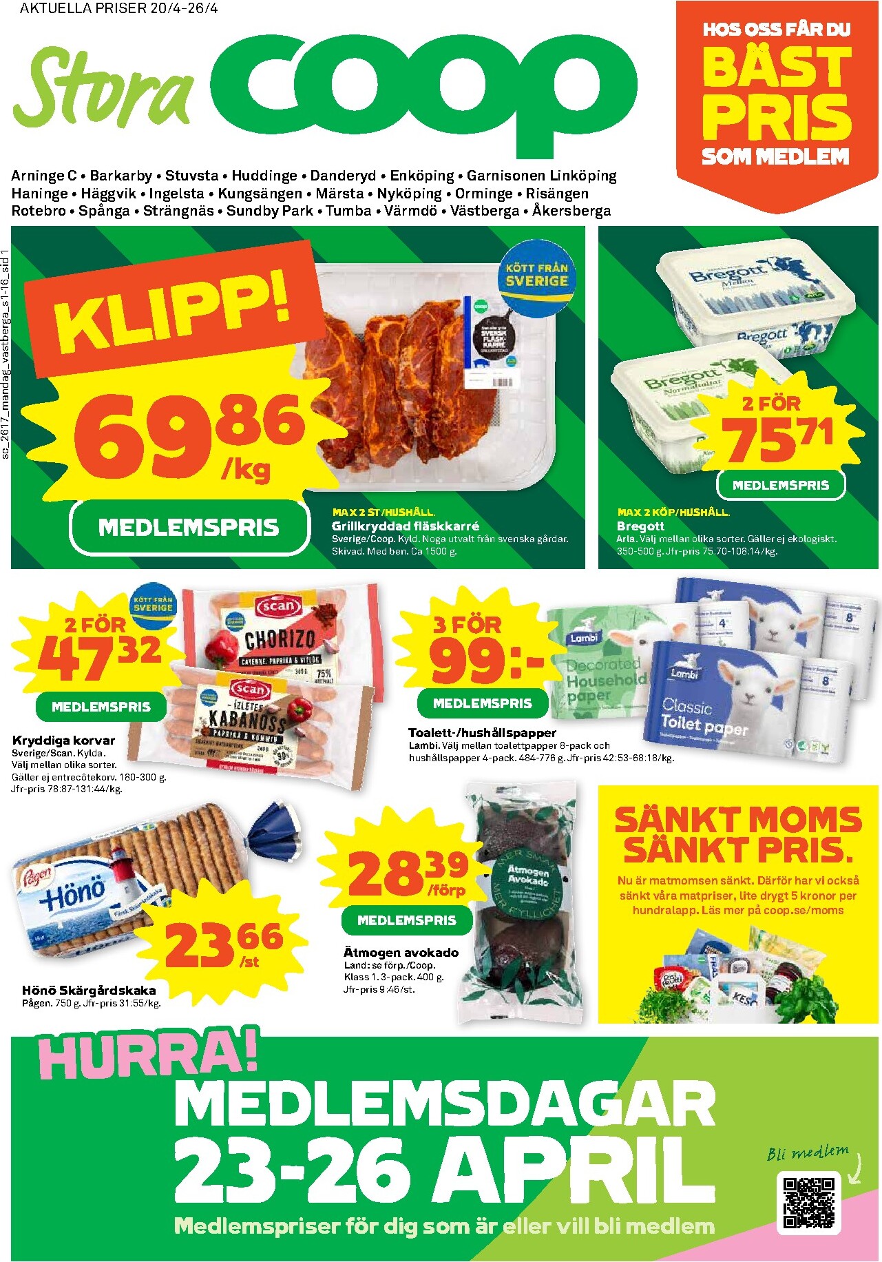 coop - Stora Coop reklamblad för nästa vecka från måndag 20/04/2026 till söndag 26/04/2026