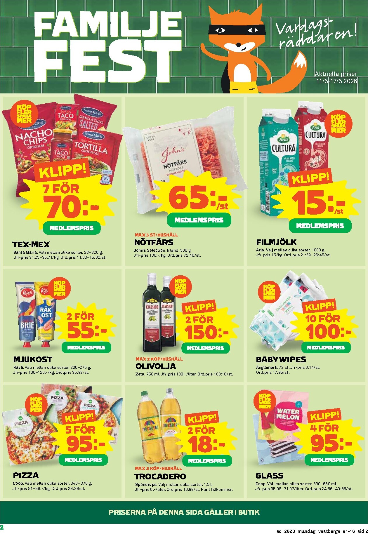 coop - Stora Coop reklamblad för nästa vecka från måndag 11/05/2026 till söndag 17/05/2026 - page: 2