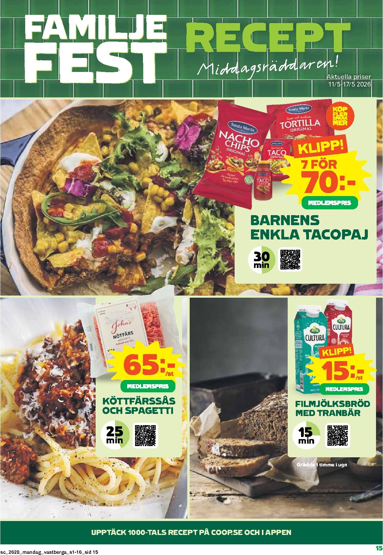 coop - Stora Coop reklamblad för nästa vecka från måndag 11/05/2026 till söndag 17/05/2026 - page: 15