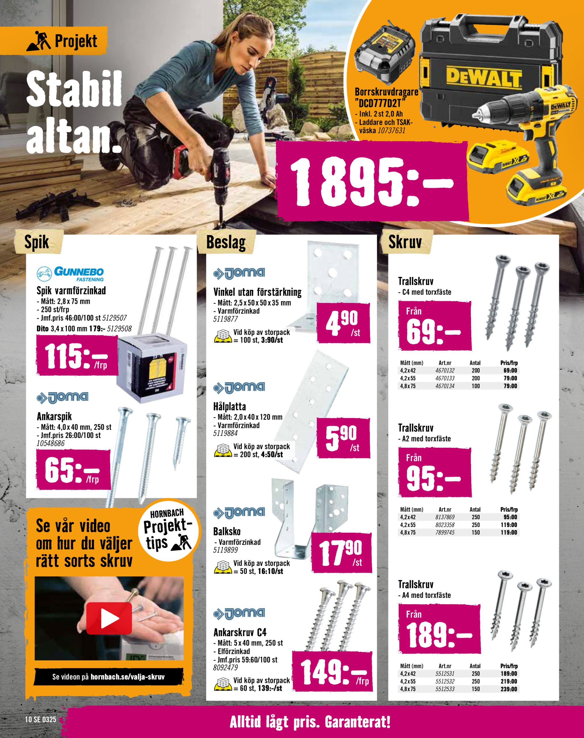 hornbach - Hornbach-reklambladet giltigt från 17/03 - 09/04 - page: 10