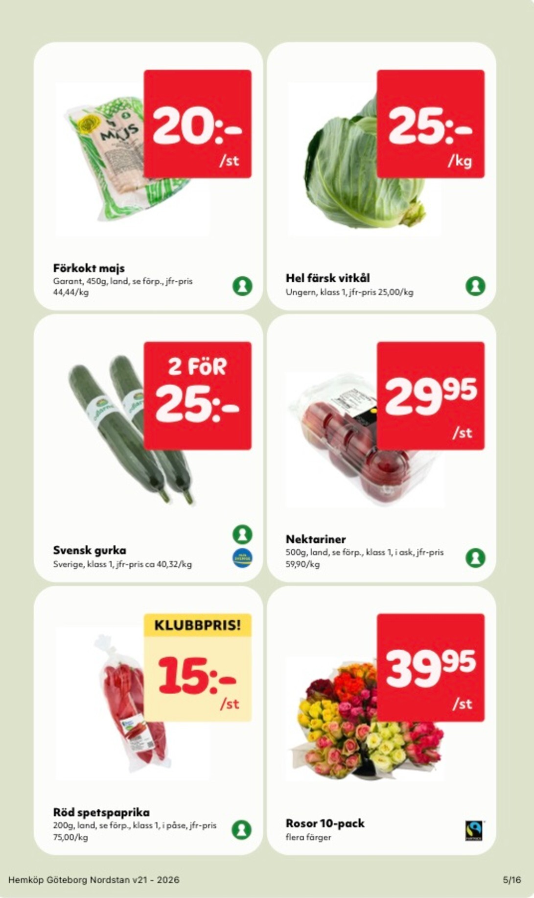 hemkop - Aktuellt Hemköp reklamblad från måndag, 18/05/2026 till söndag, 24/05/2026 - page: 5