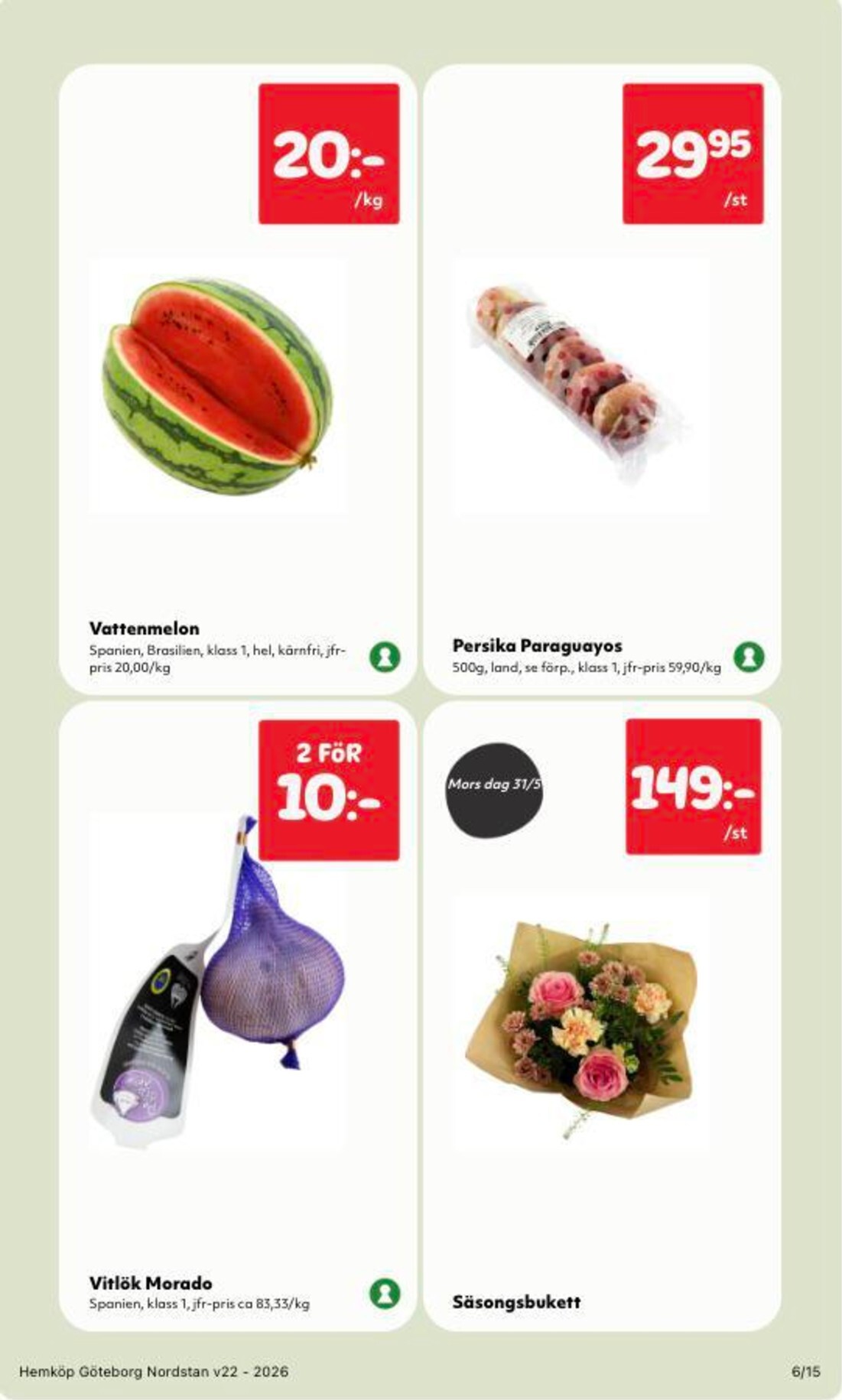 hemkop - Aktuellt Hemköp reklamblad från måndag, 25/05/2026 till söndag, 31/05/2026 - page: 6
