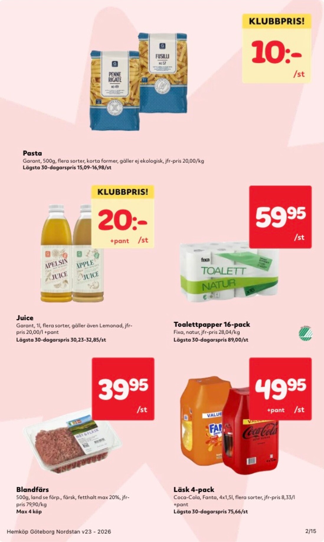 hemkop - Aktuellt Hemköp reklamblad från måndag, 01/06/2026 till söndag, 07/06/2026 - page: 2