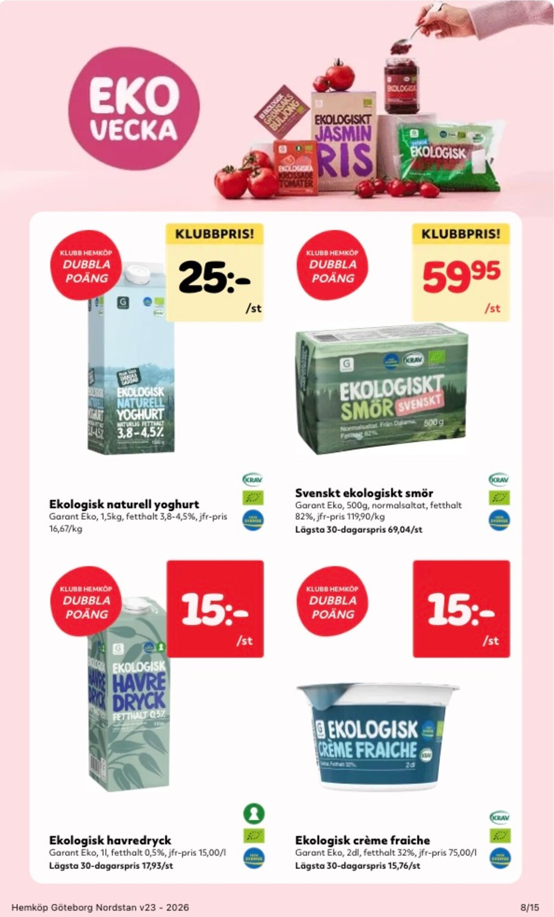 hemkop - Aktuellt Hemköp reklamblad från måndag, 01/06/2026 till söndag, 07/06/2026 - page: 8