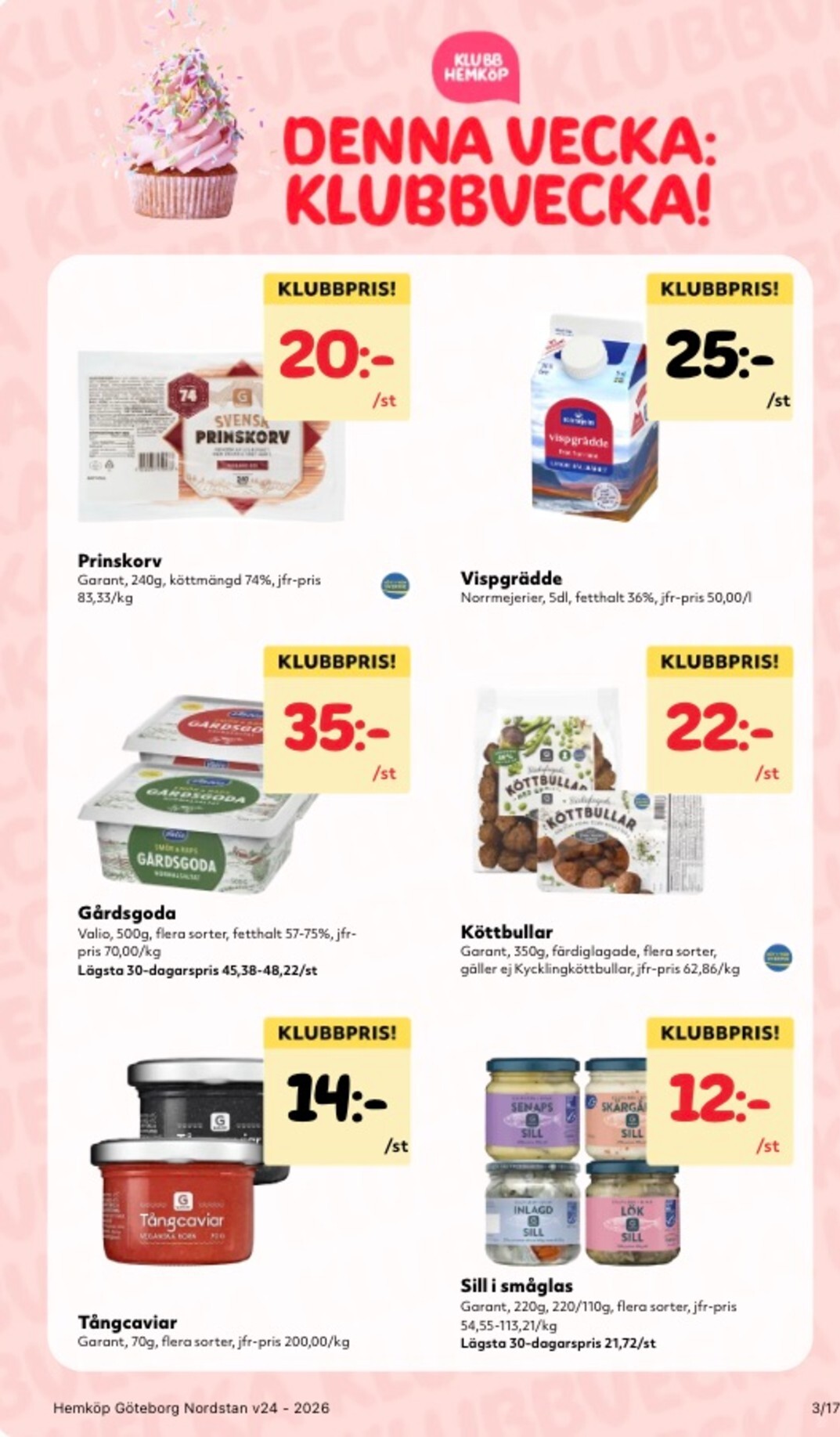 hemkop - Aktuellt Hemköp reklamblad från måndag, 08/06/2026 till söndag, 14/06/2026 - page: 3