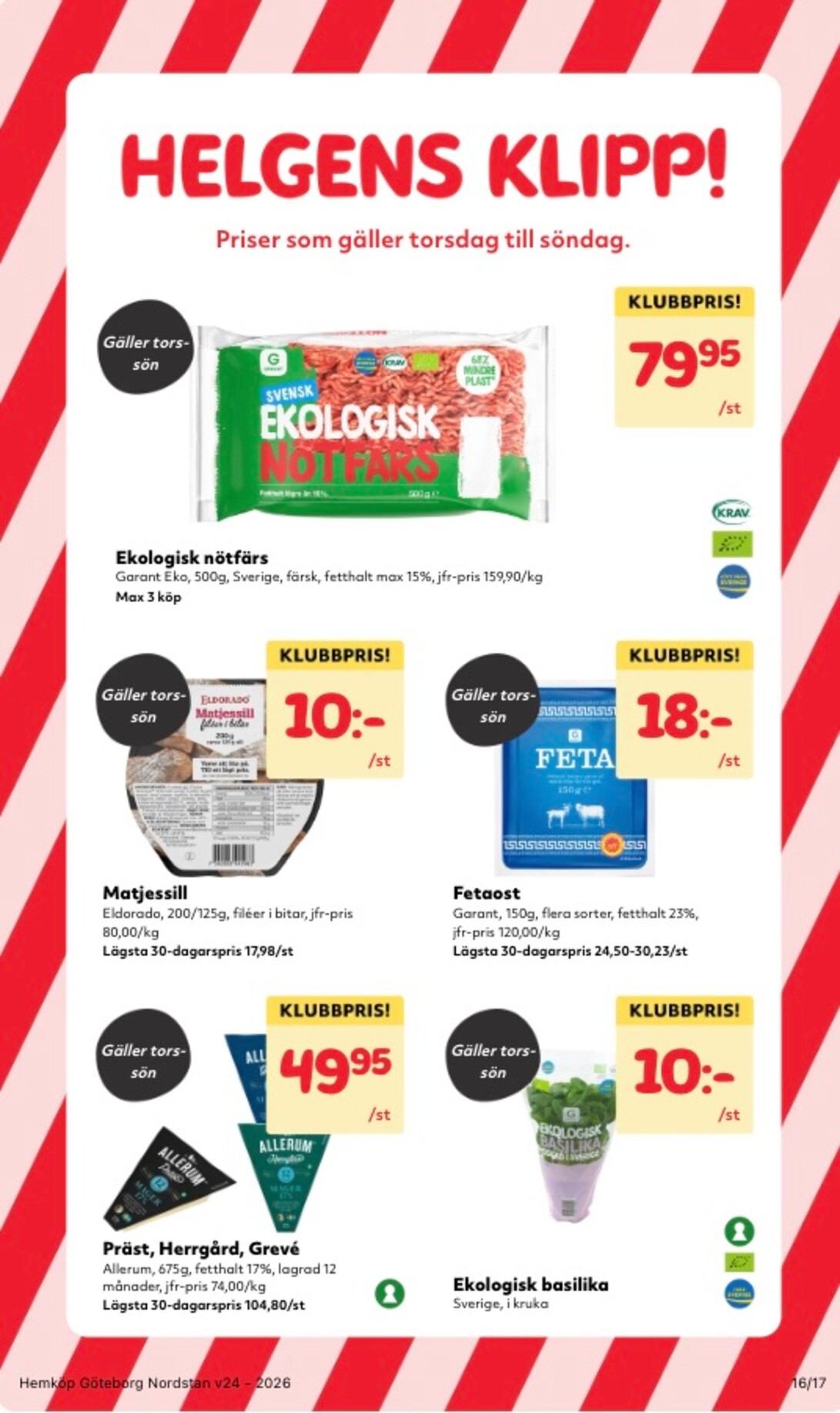 hemkop - Aktuellt Hemköp reklamblad från måndag, 08/06/2026 till söndag, 14/06/2026 - page: 16