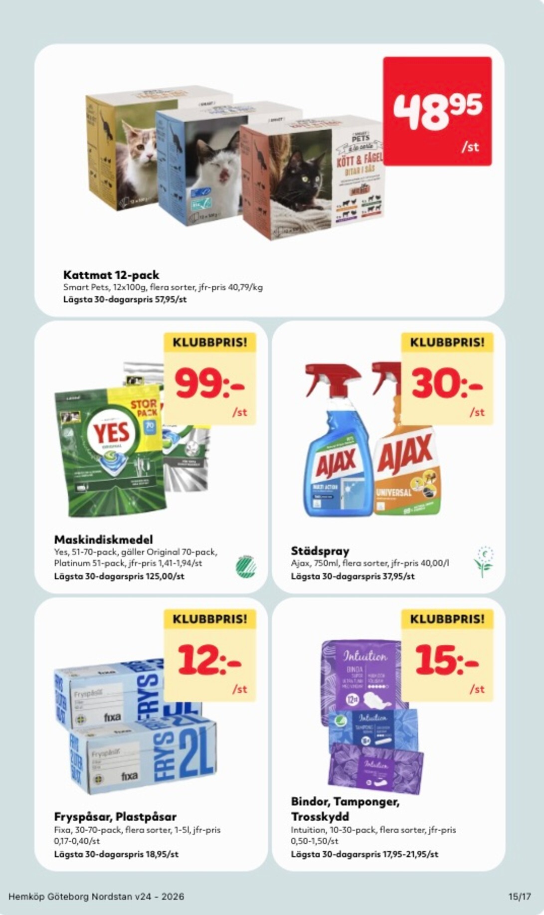 hemkop - Aktuellt Hemköp reklamblad från måndag, 08/06/2026 till söndag, 14/06/2026 - page: 15