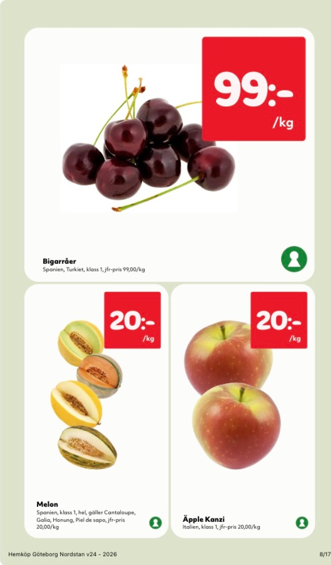 hemkop - Aktuellt Hemköp reklamblad från måndag, 08/06/2026 till söndag, 14/06/2026 - page: 8