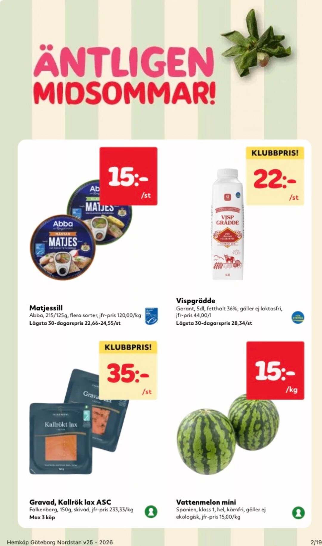 hemkop - Aktuellt Hemköp reklamblad från måndag, 15/06/2026 till söndag, 21/06/2026 - page: 2