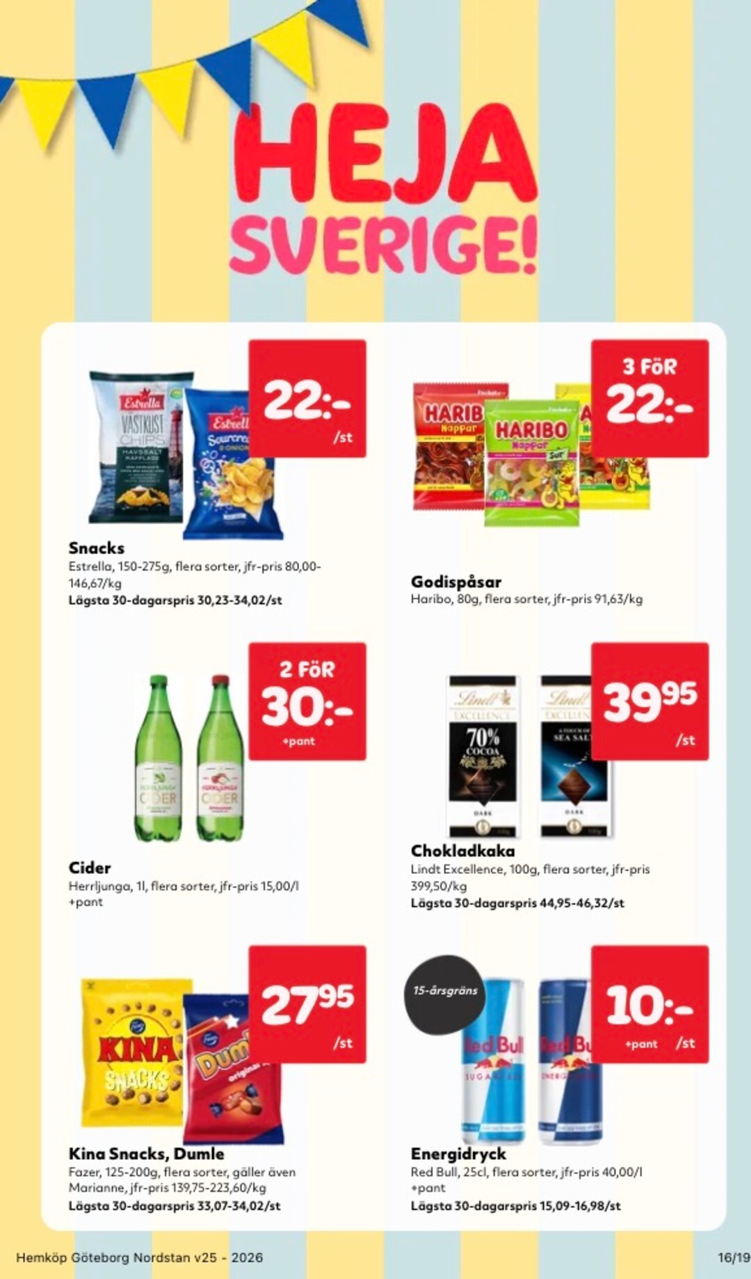 hemkop - Aktuellt Hemköp reklamblad från måndag, 15/06/2026 till söndag, 21/06/2026 - page: 16