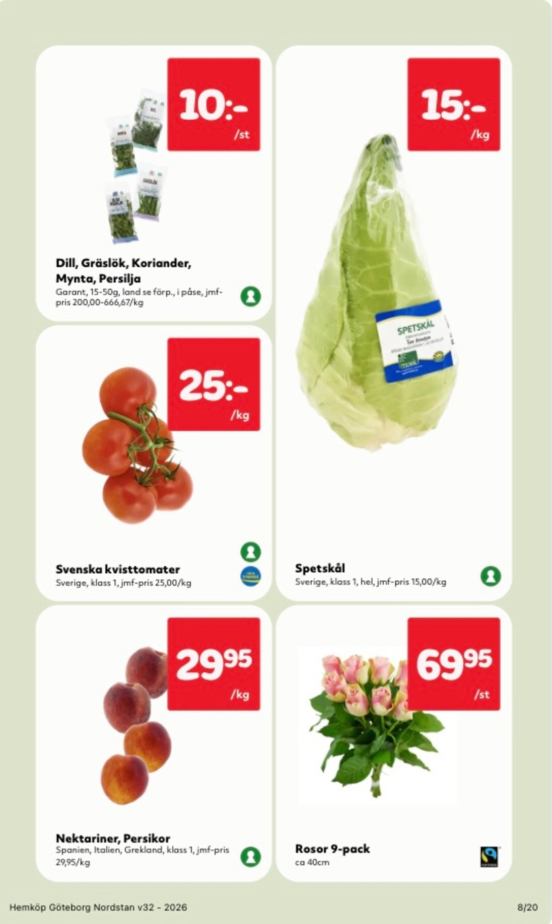 hemkop - Aktuellt Hemköp reklamblad från måndag, 03/08/2026 till söndag, 09/08/2026 - page: 8